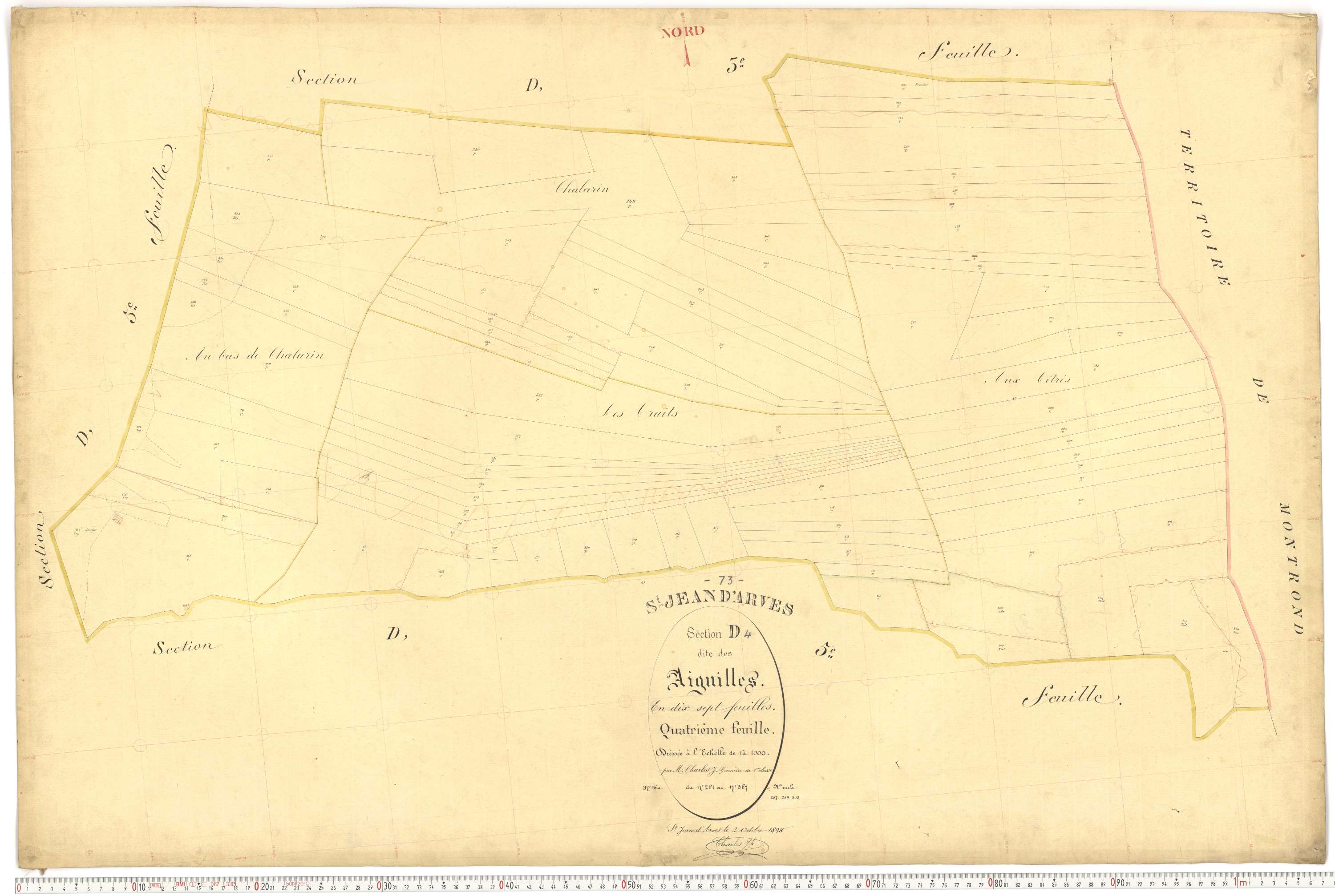 Saint-Jean-d'Arves - Plans cadastraux du premier cadastre français.