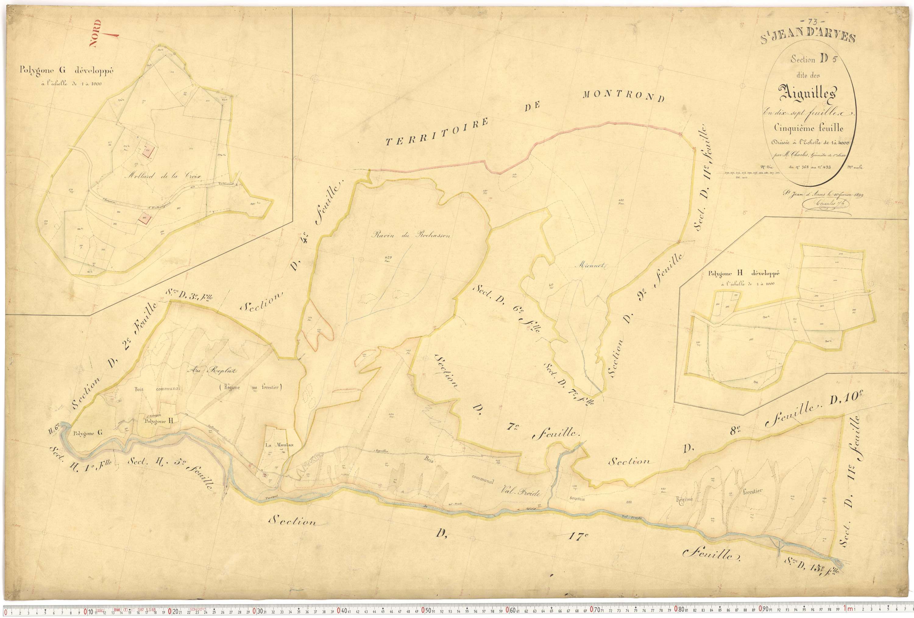 Saint-Jean-d'Arves - Plans cadastraux du premier cadastre français.