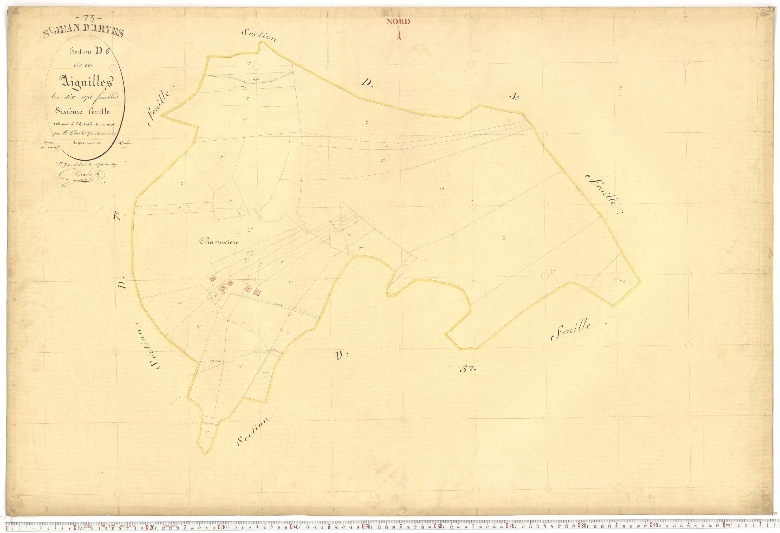 Saint-Jean-d'Arves - Plans cadastraux du premier cadastre français.