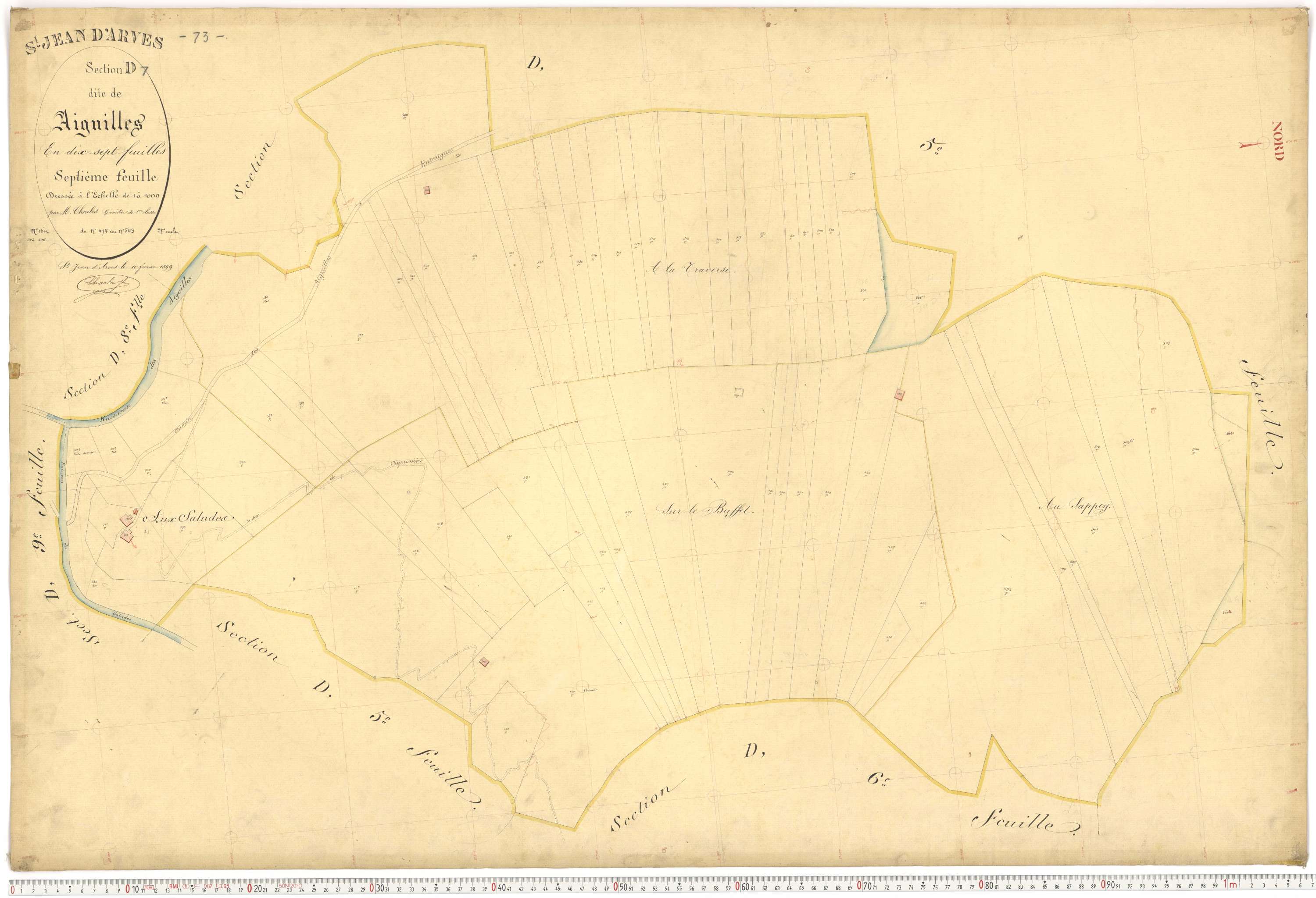 Saint-Jean-d'Arves - Plans cadastraux du premier cadastre français.
