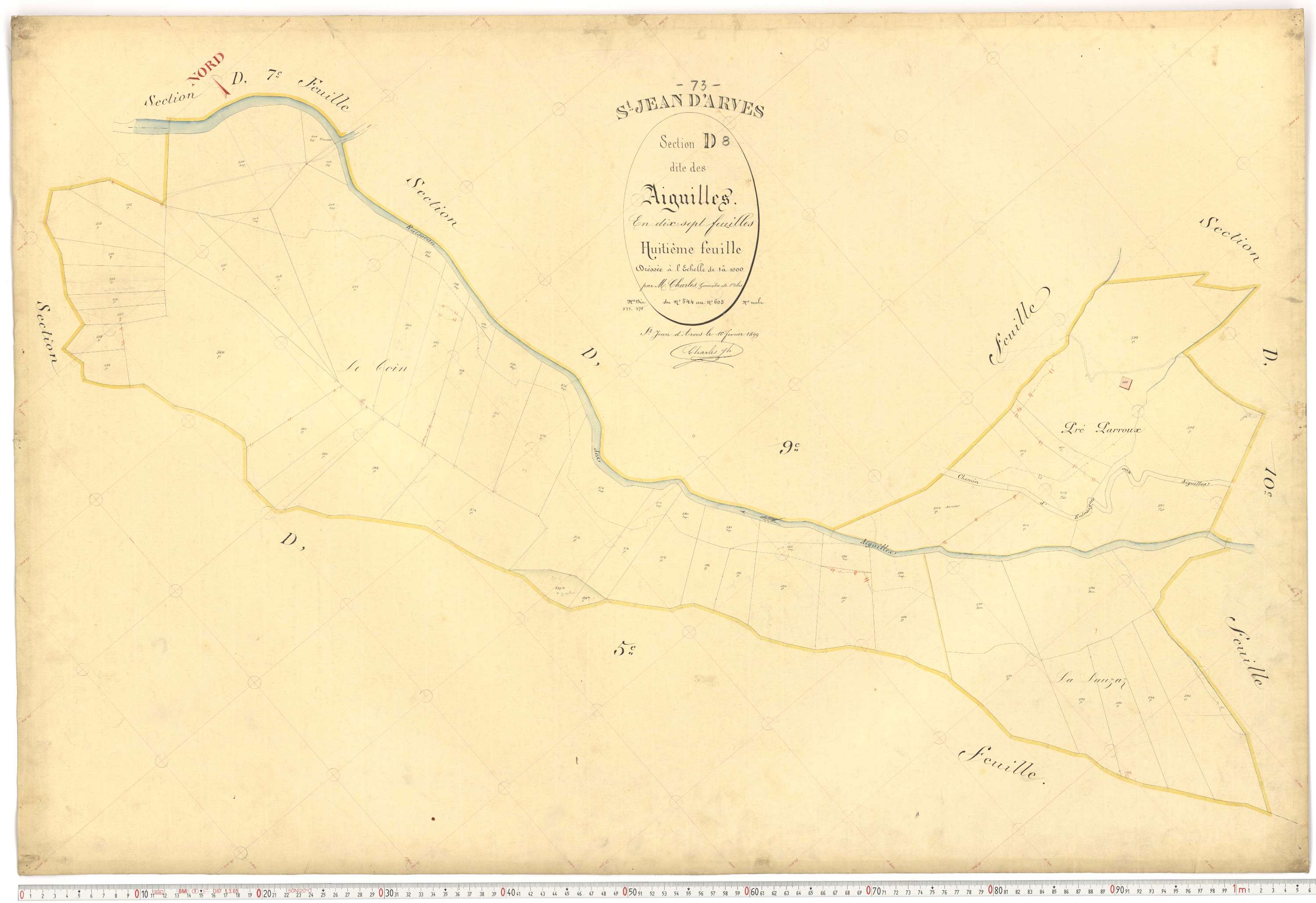 Saint-Jean-d'Arves - Plans cadastraux du premier cadastre français.