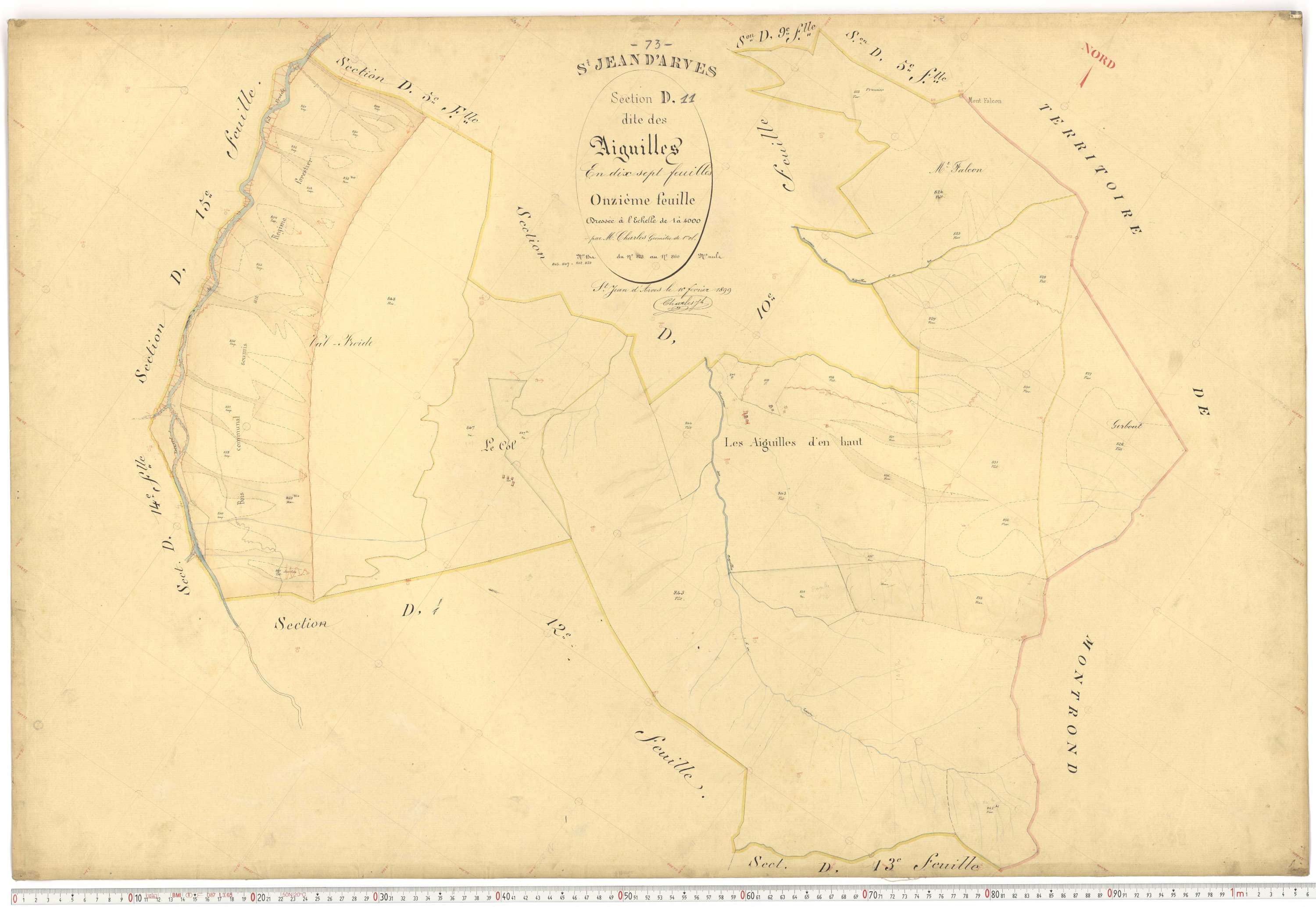 Saint-Jean-d'Arves - Plans cadastraux du premier cadastre français.