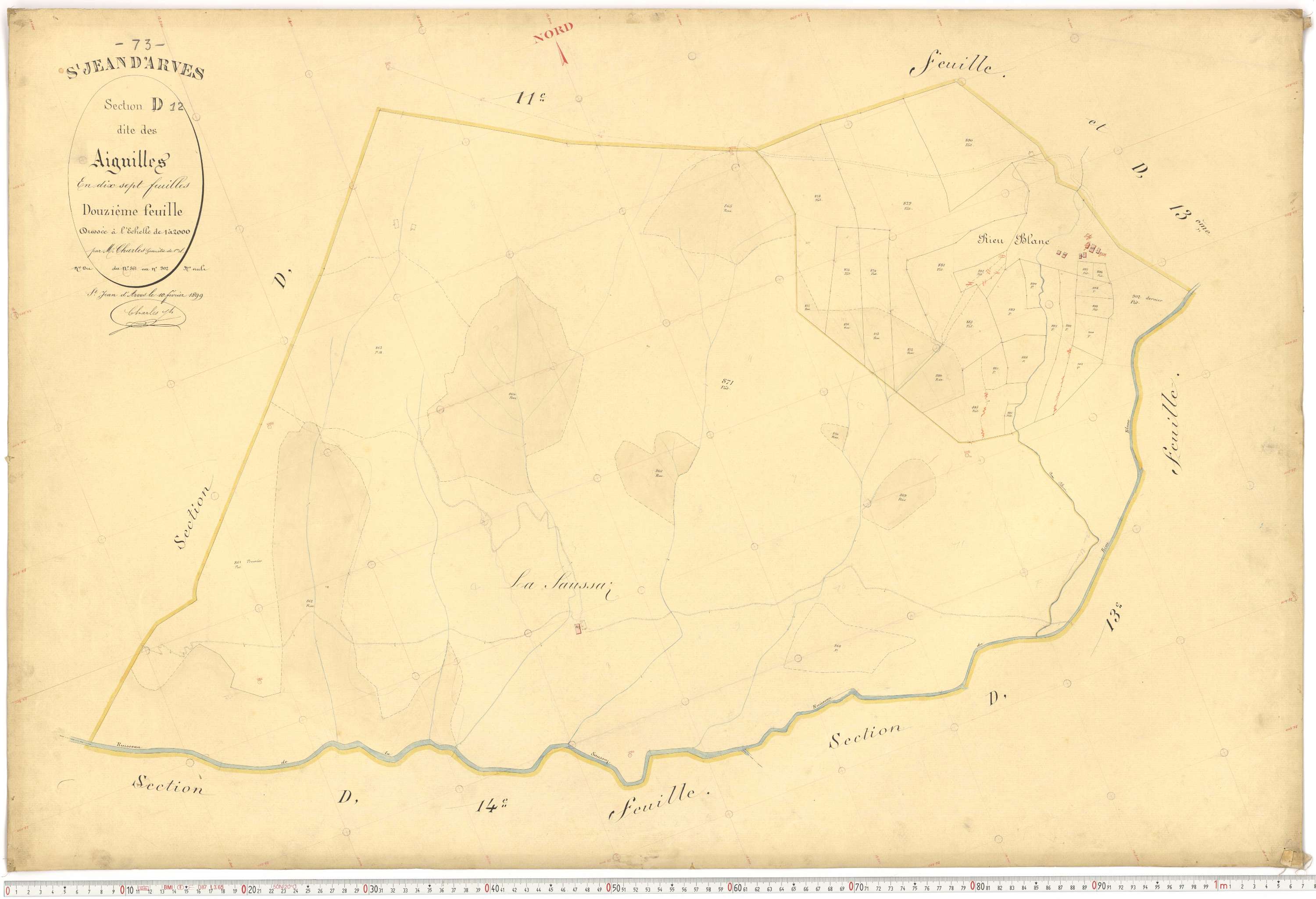 Saint-Jean-d'Arves - Plans cadastraux du premier cadastre français.