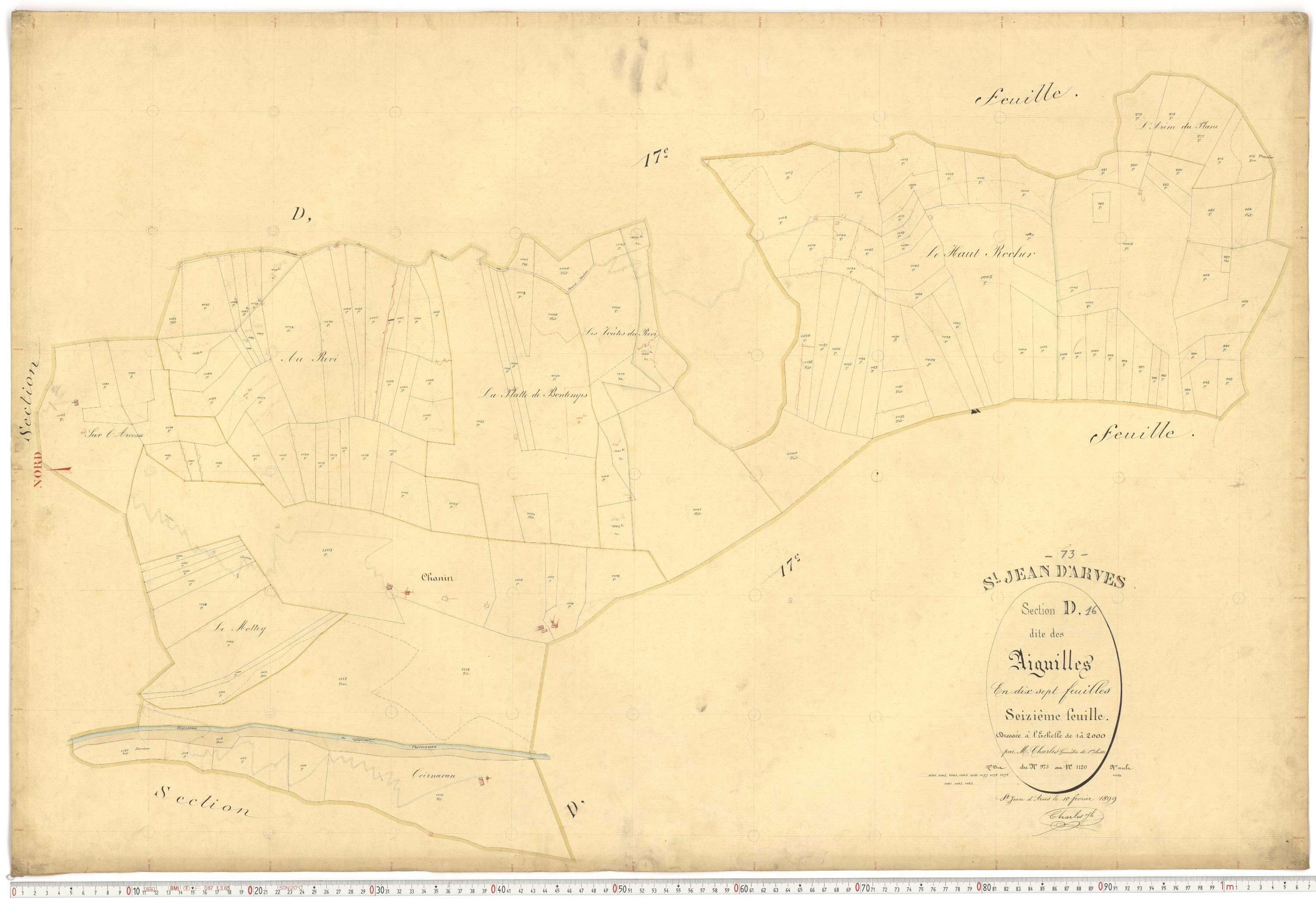 Saint-Jean-d'Arves - Plans cadastraux du premier cadastre français.