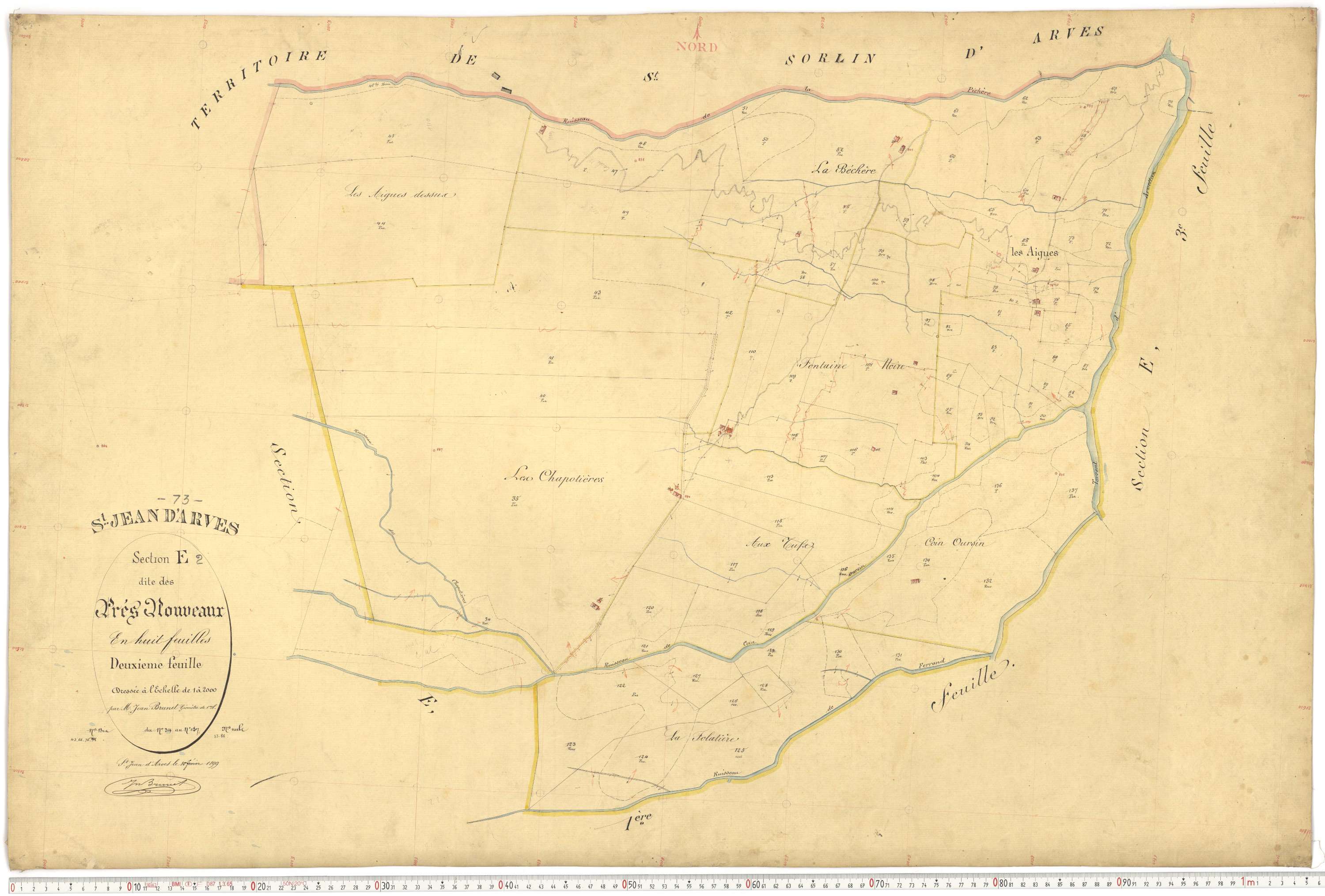 Saint-Jean-d'Arves - Plans cadastraux du premier cadastre français.