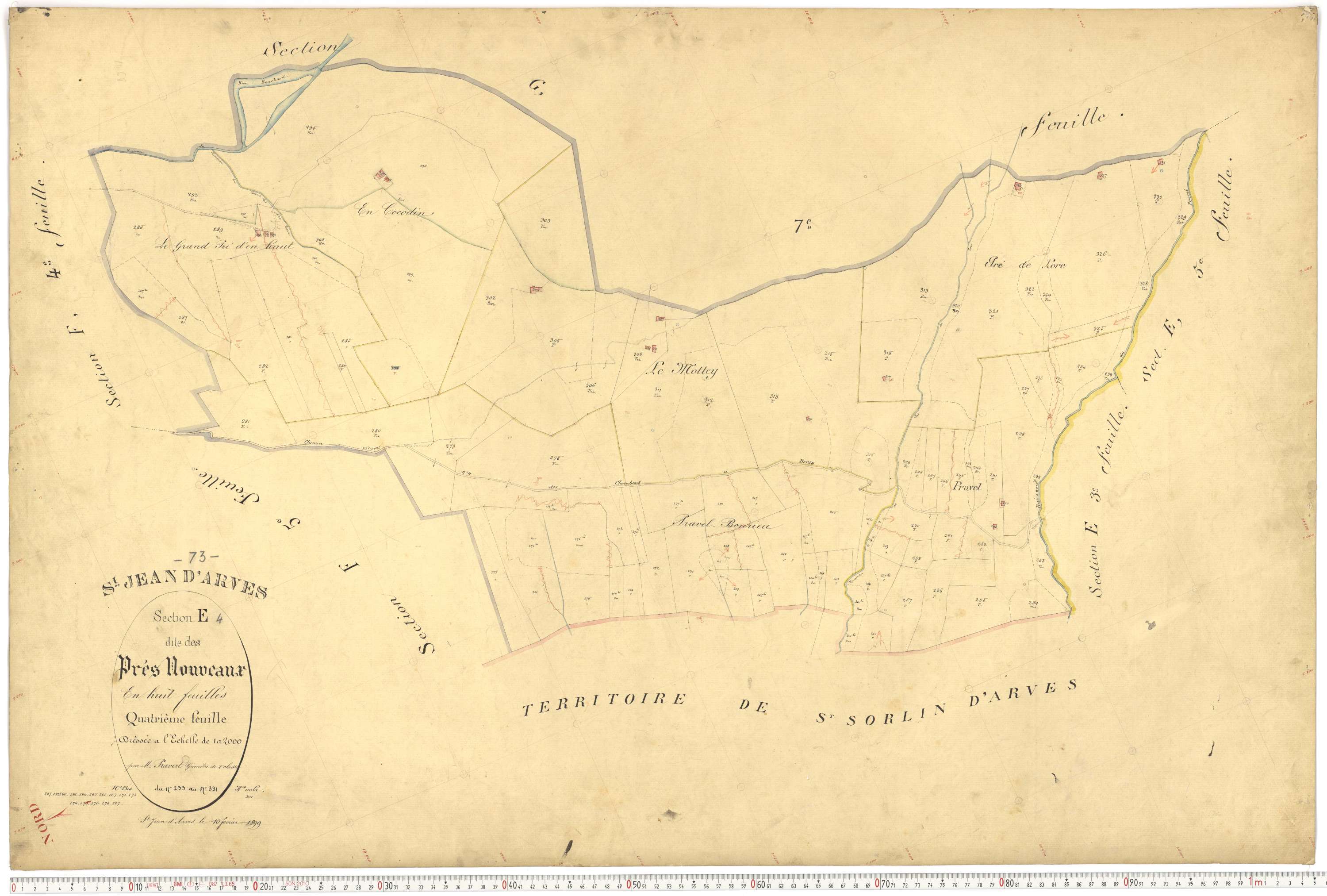 Saint-Jean-d'Arves - Plans cadastraux du premier cadastre français.