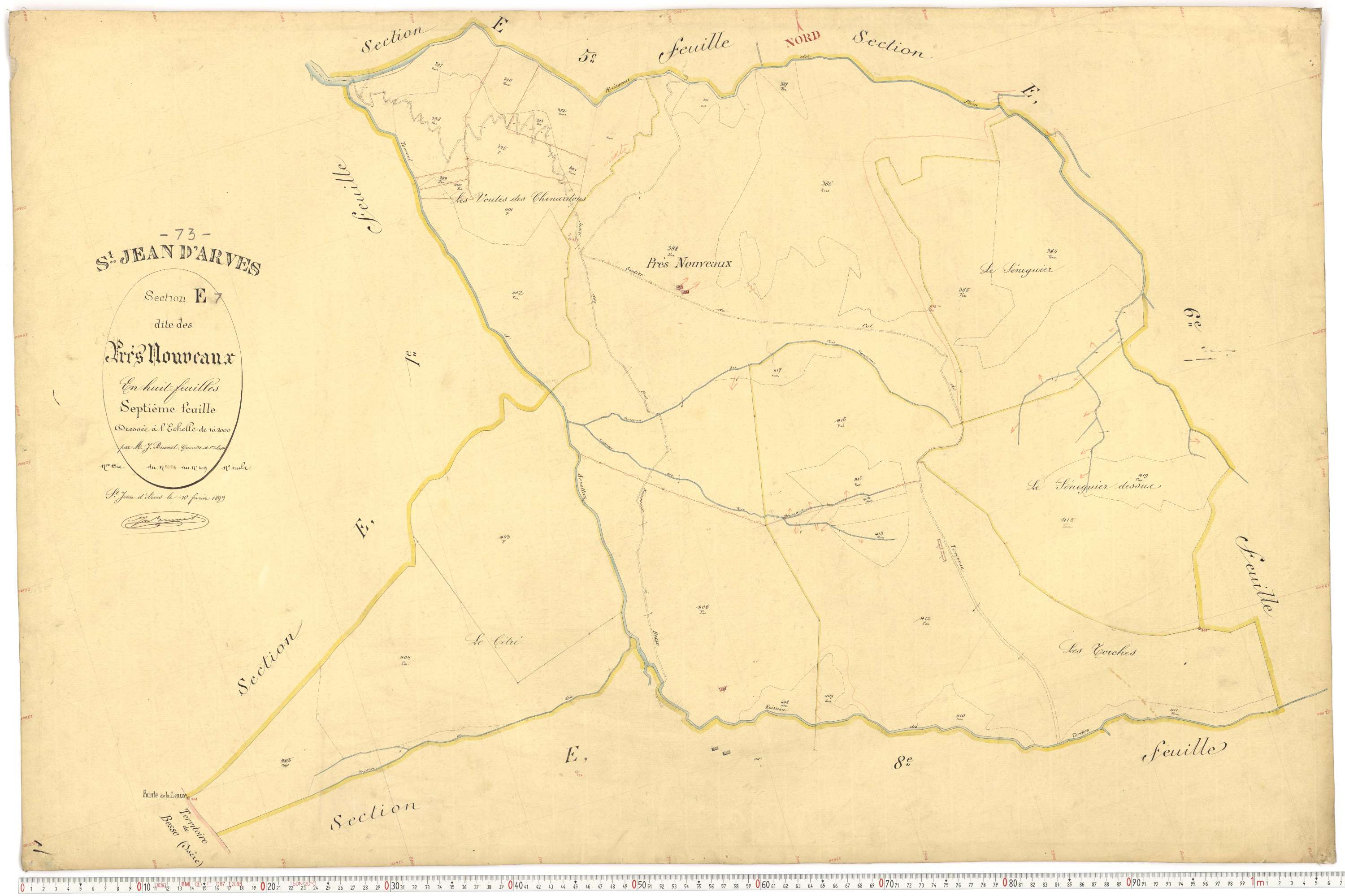 Saint-Jean-d'Arves - Plans cadastraux du premier cadastre français.