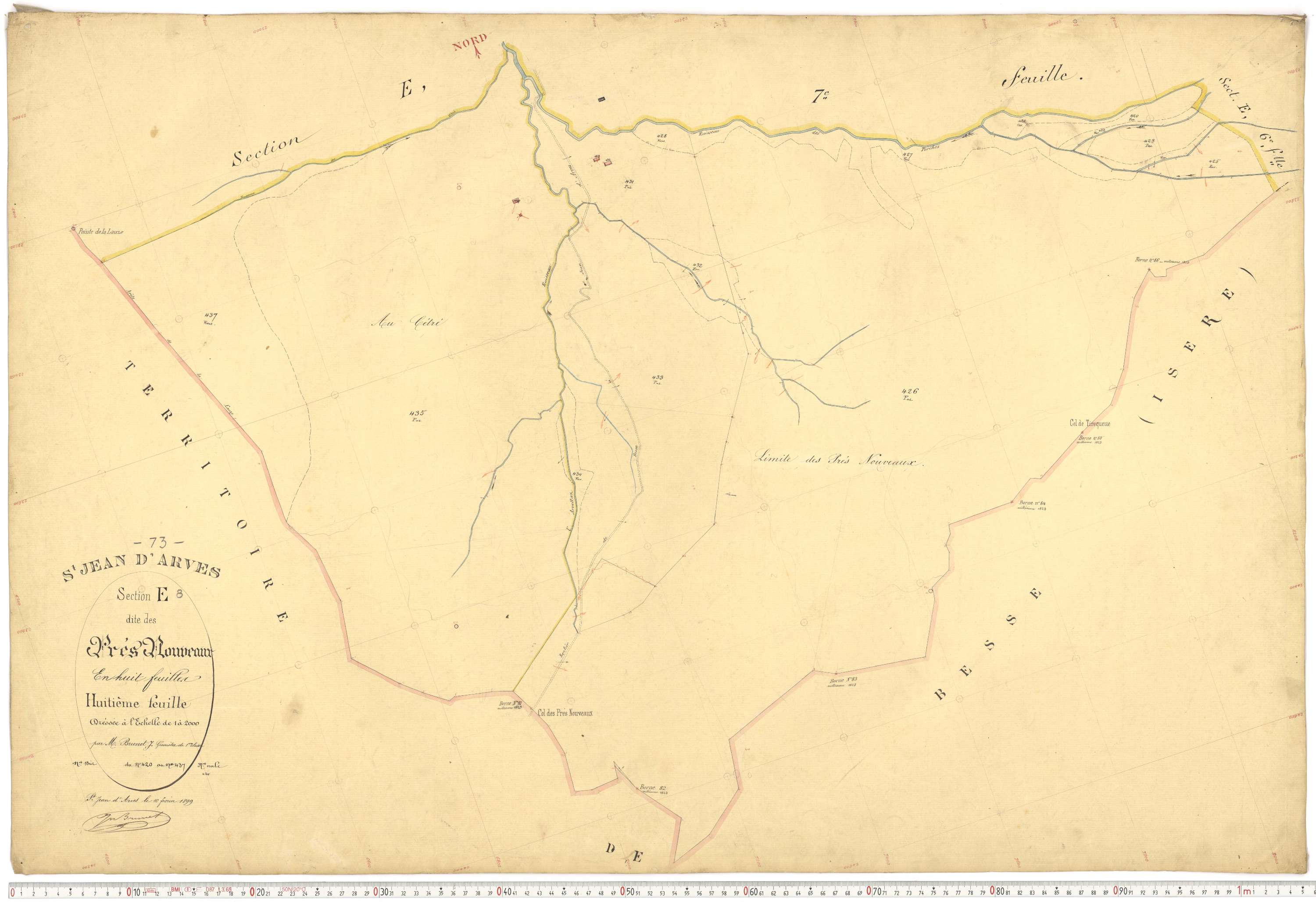 Saint-Jean-d'Arves - Plans cadastraux du premier cadastre français.