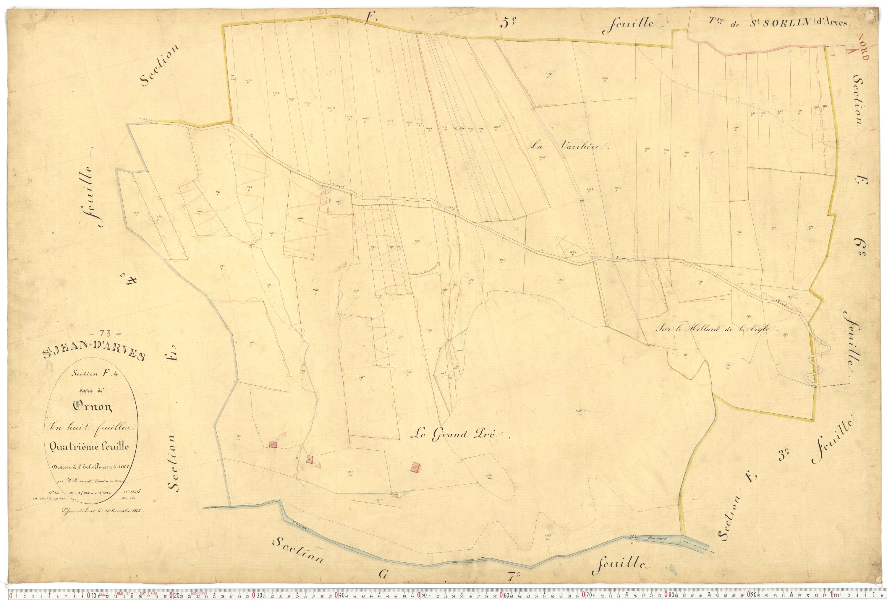 Saint-Jean-d'Arves - Plans cadastraux du premier cadastre français.