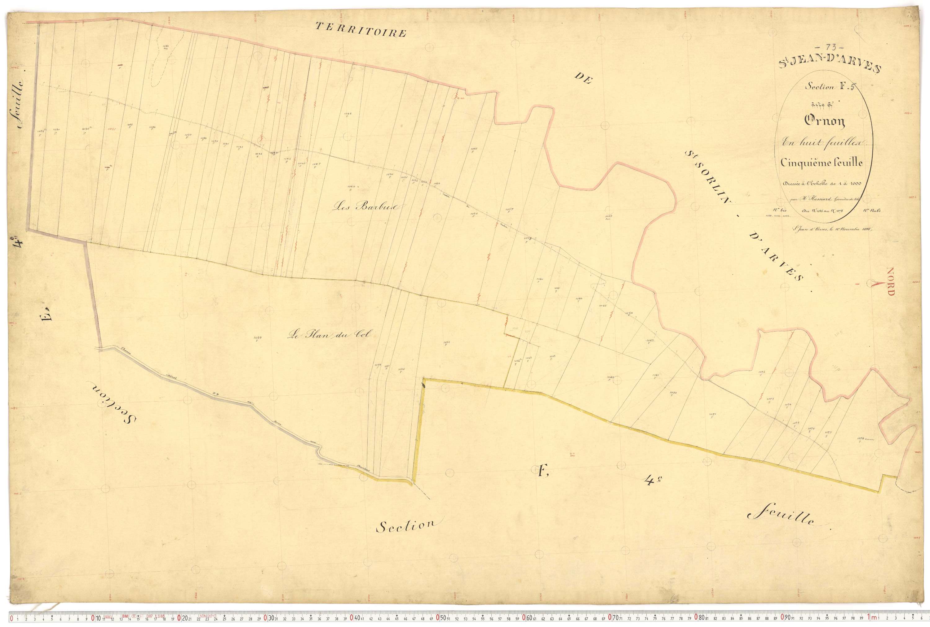 Saint-Jean-d'Arves - Plans cadastraux du premier cadastre français.