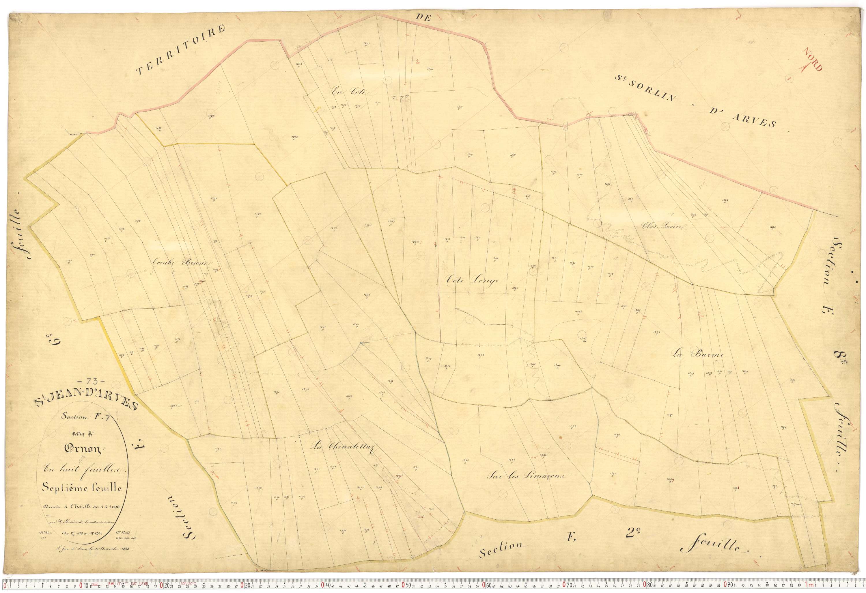 Saint-Jean-d'Arves - Plans cadastraux du premier cadastre français.