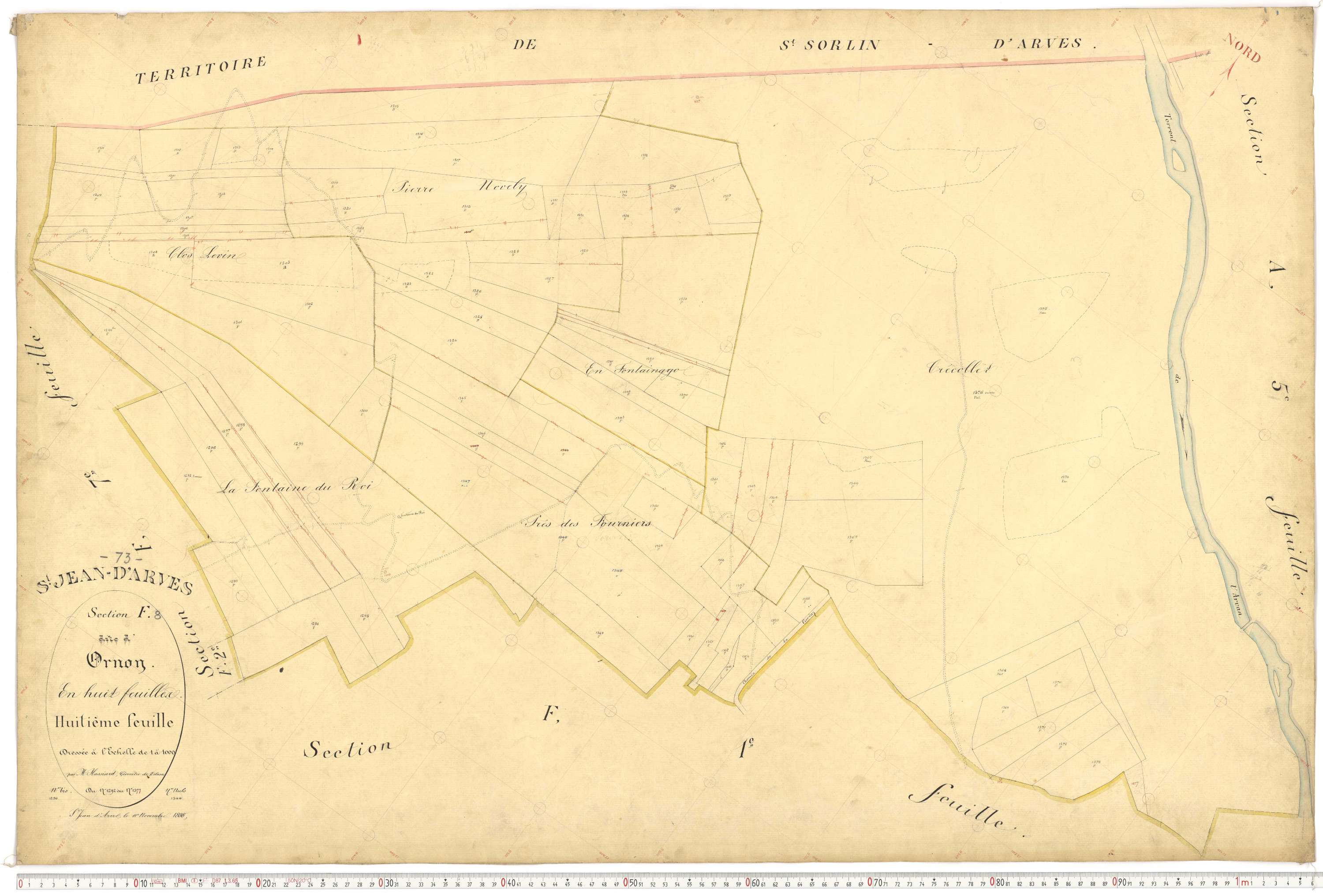 Saint-Jean-d'Arves - Plans cadastraux du premier cadastre français.