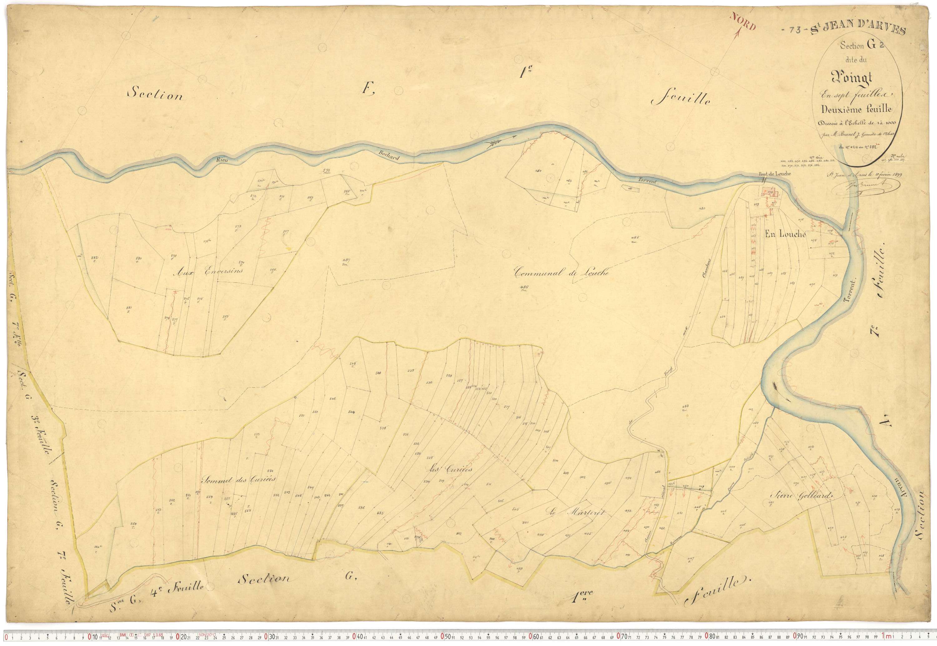 Saint-Jean-d'Arves - Plans cadastraux du premier cadastre français.