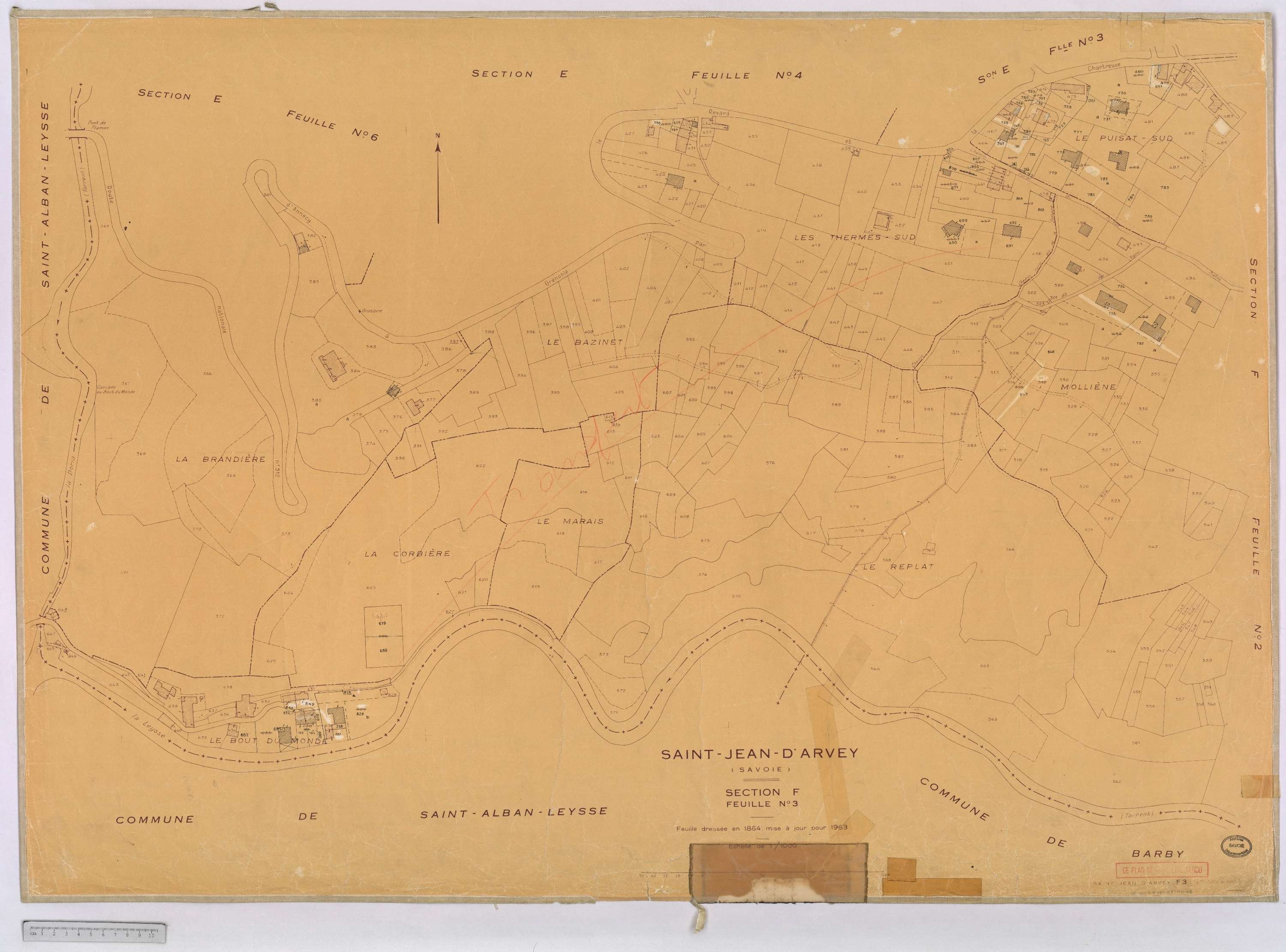 Saint-Jean-d'Arves - Cadastre rénové, version définitive (1963).