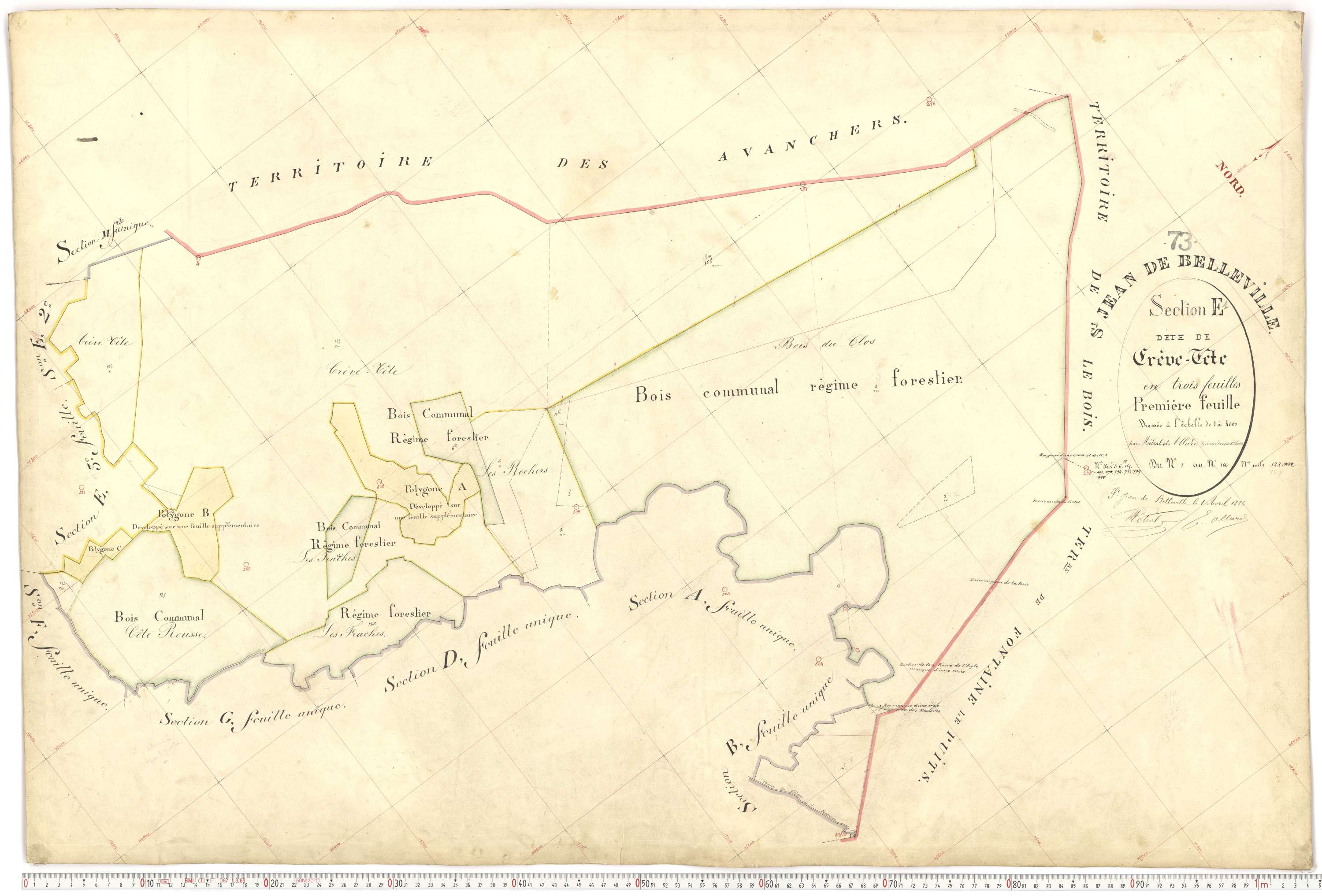 Saint-Jean-de-Belleville - Plans cadastraux du premier cadastre français.