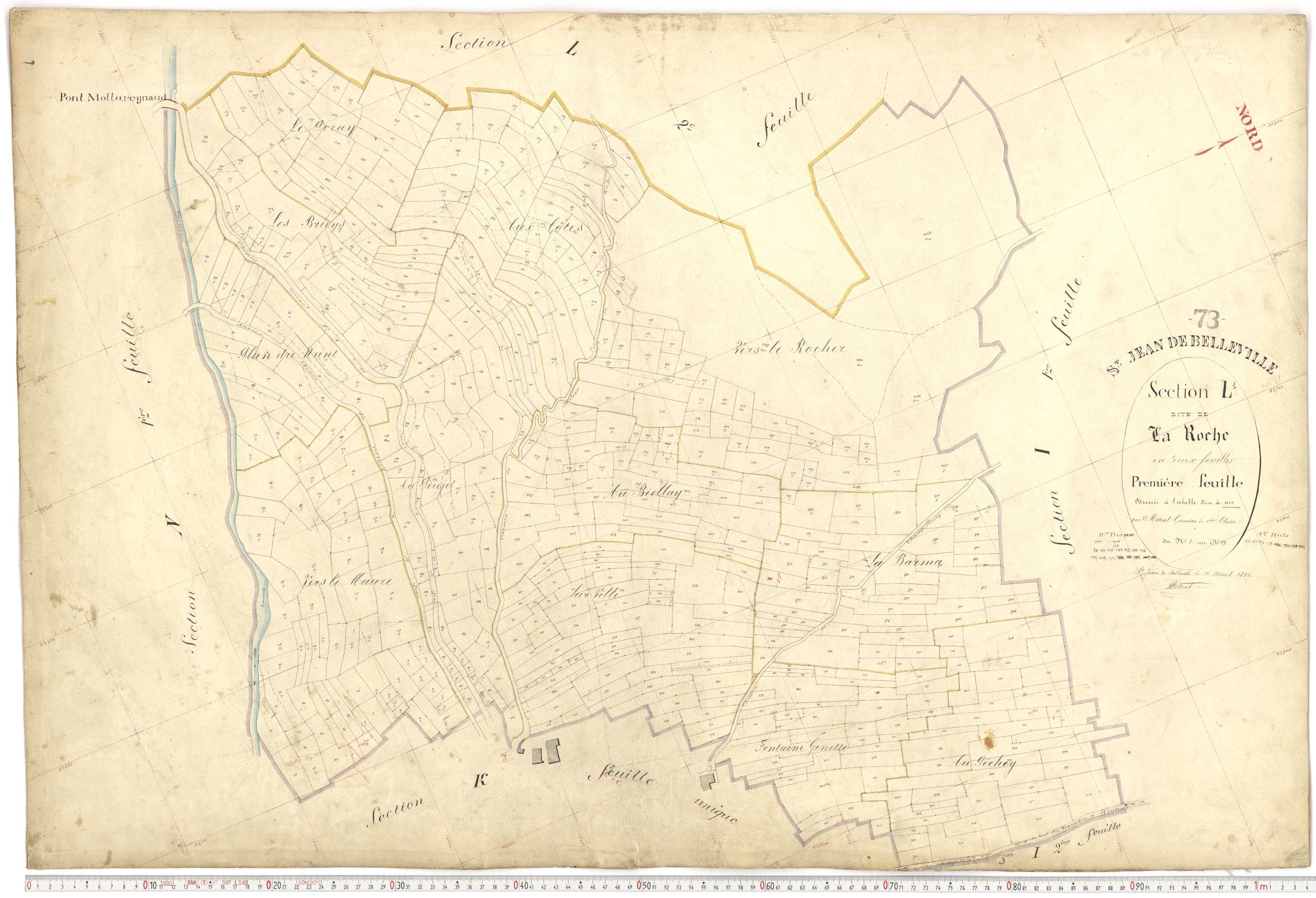 Saint-Jean-de-Belleville - Plans cadastraux du premier cadastre français.