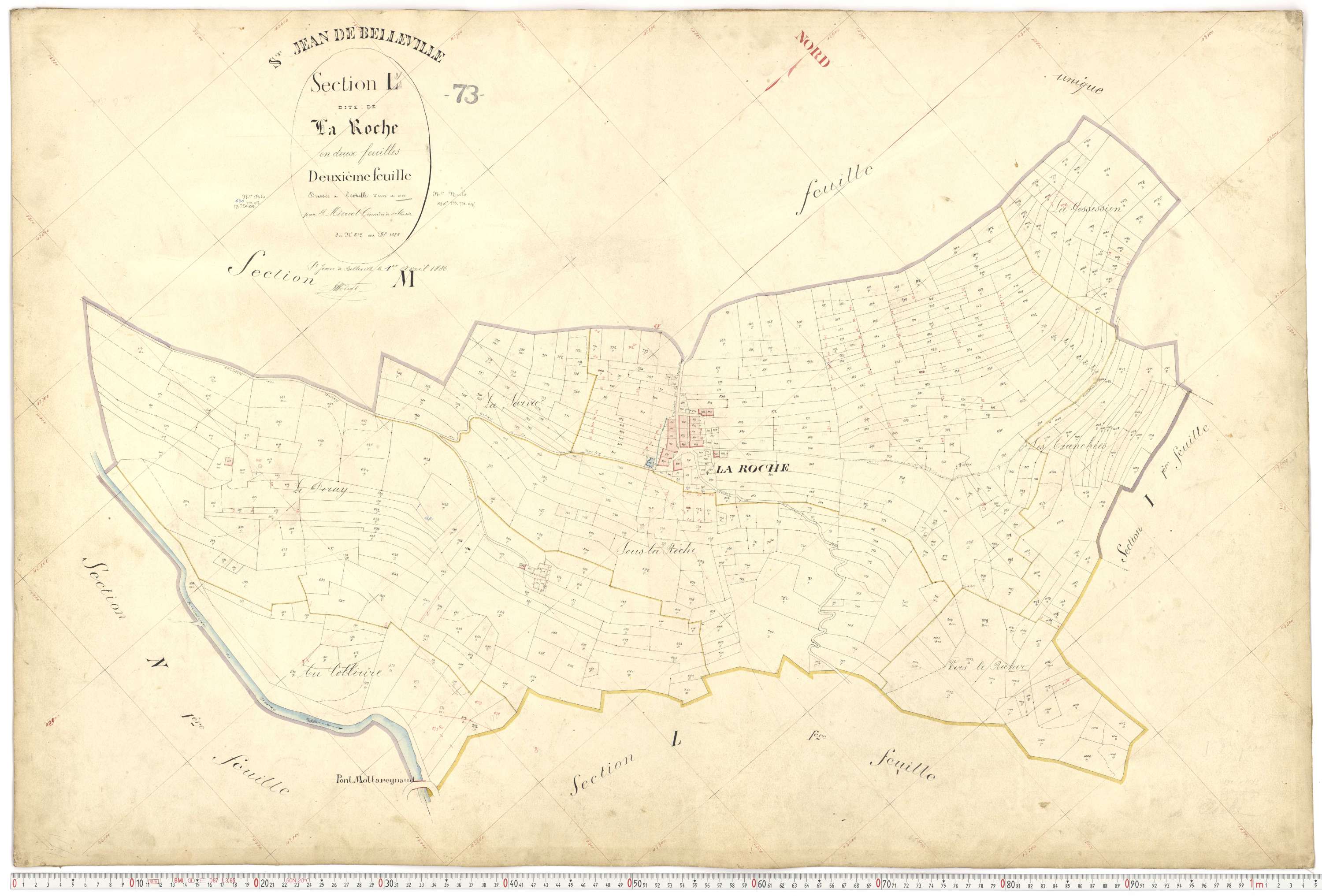 Saint-Jean-de-Belleville - Plans cadastraux du premier cadastre français.