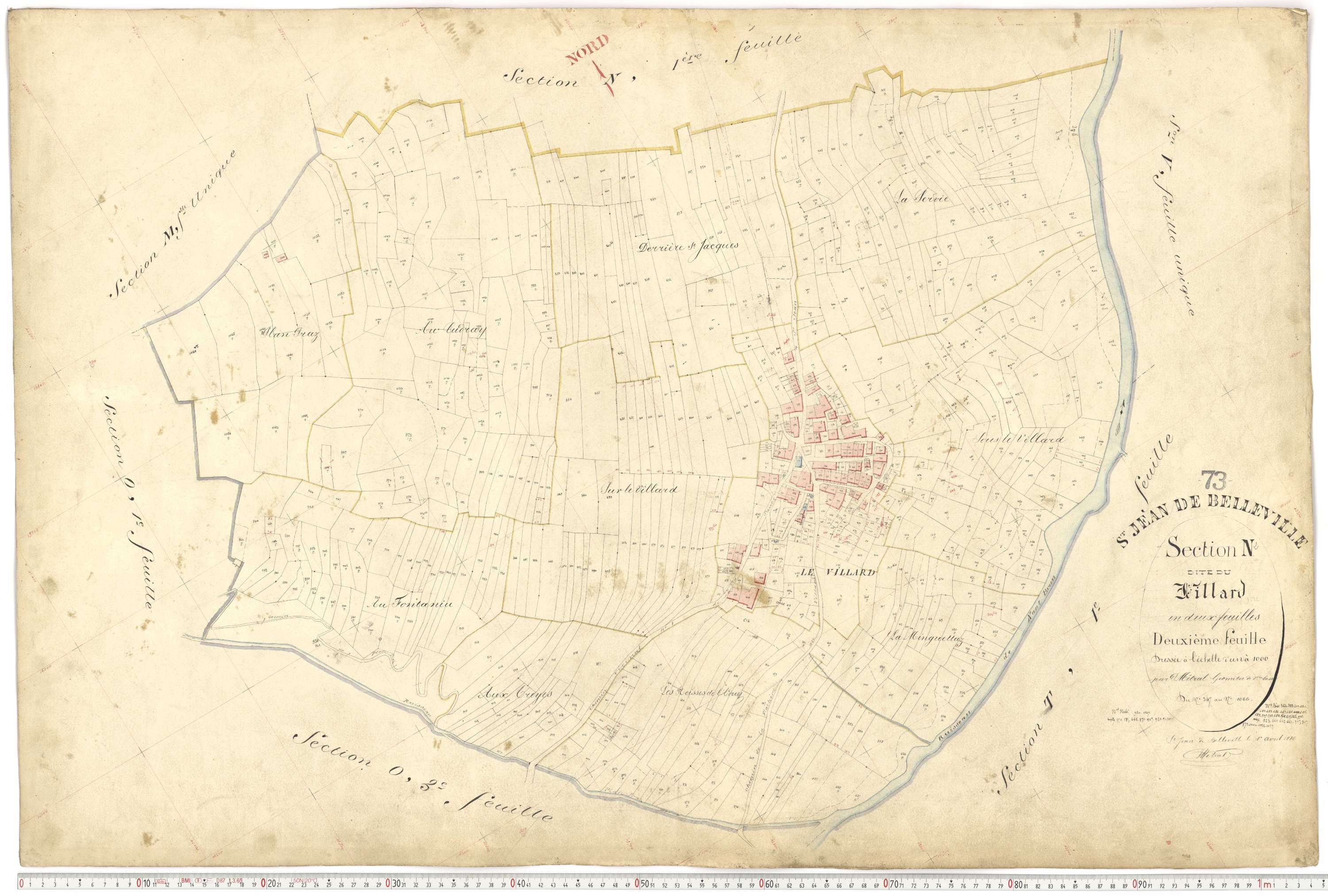 Saint-Jean-de-Belleville - Plans cadastraux du premier cadastre français.