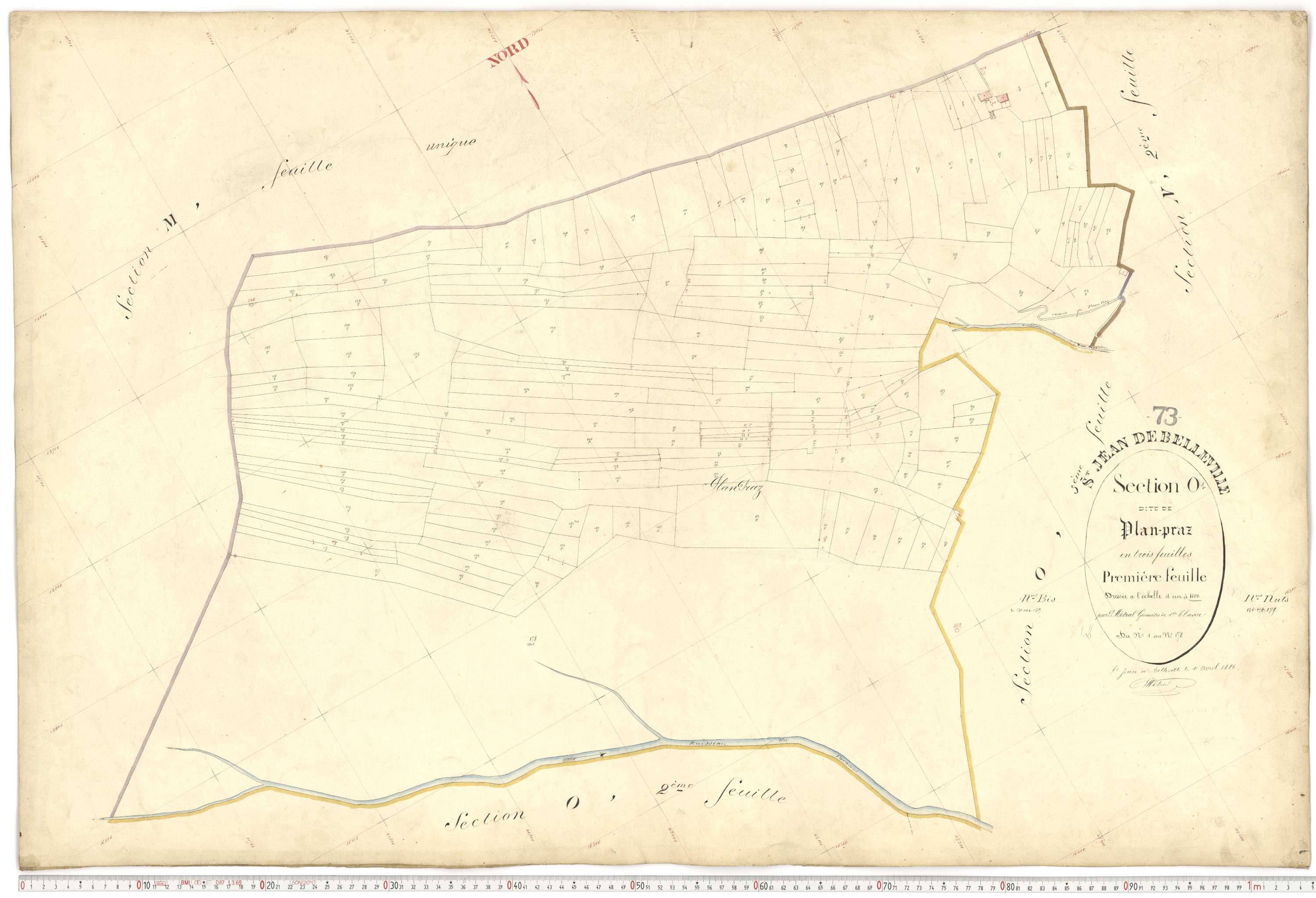Saint-Jean-de-Belleville - Plans cadastraux du premier cadastre français.