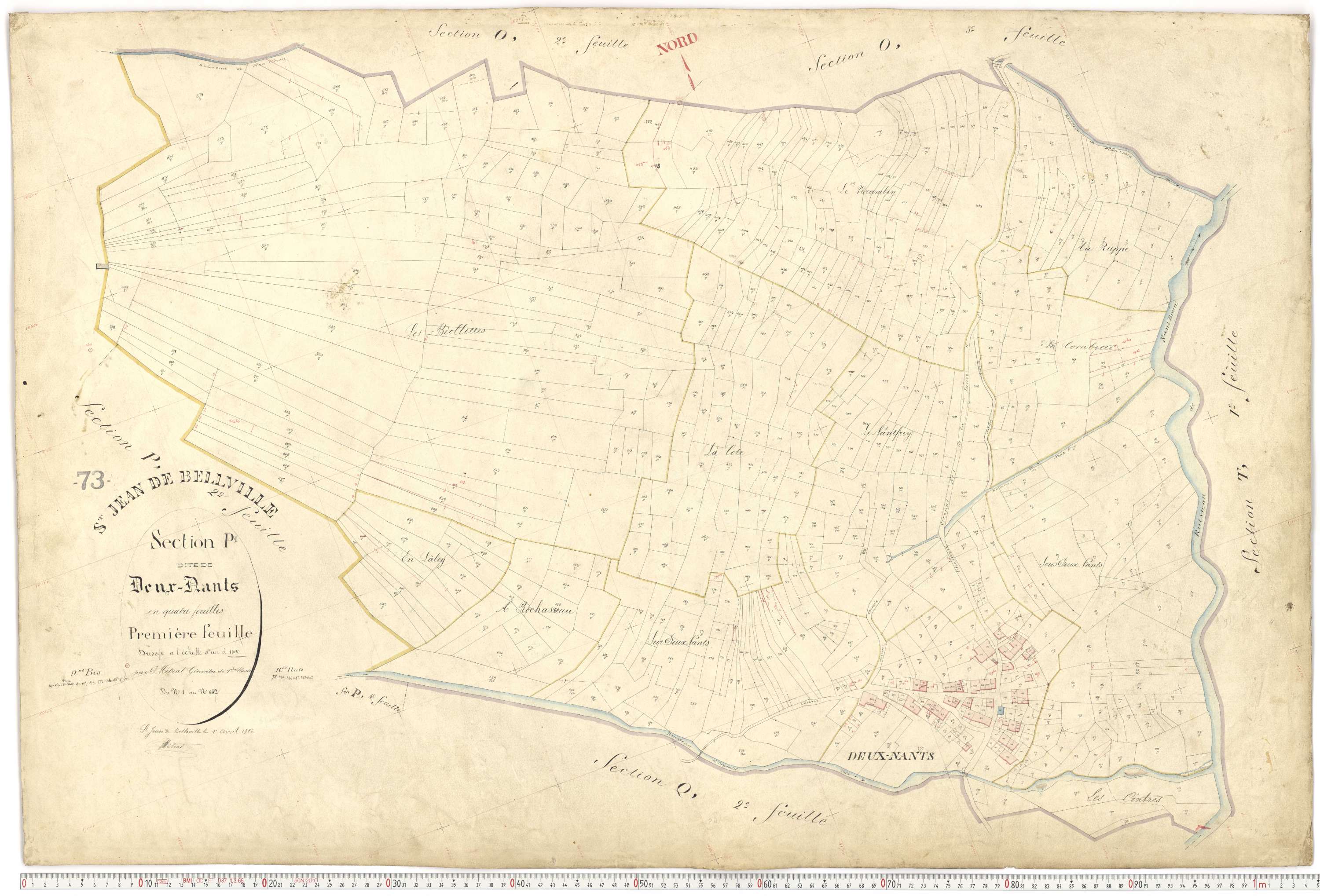 Saint-Jean-de-Belleville - Plans cadastraux du premier cadastre français.