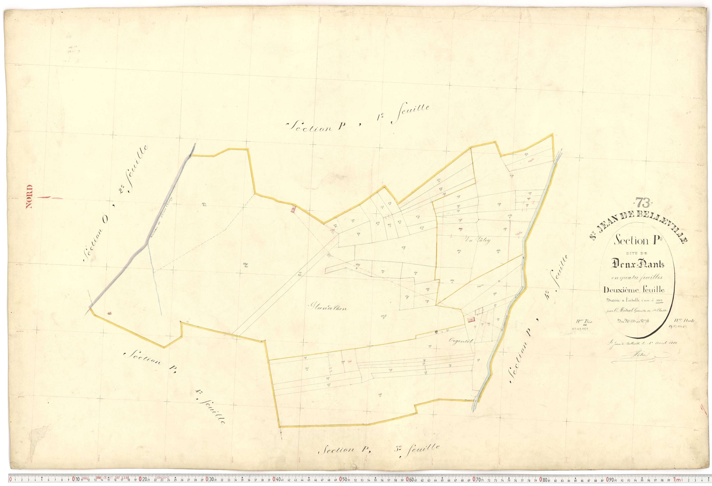 Saint-Jean-de-Belleville - Plans cadastraux du premier cadastre français.