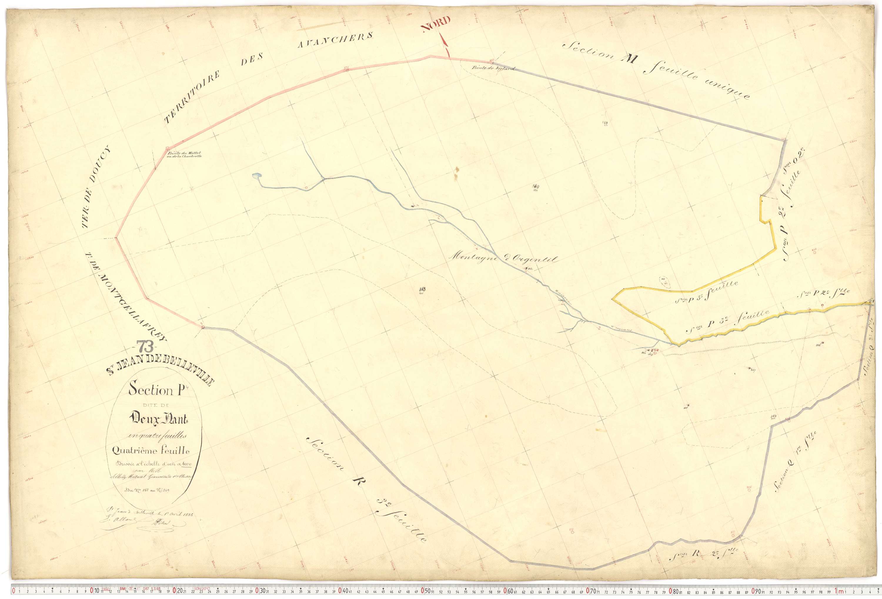 Saint-Jean-de-Belleville - Plans cadastraux du premier cadastre français.