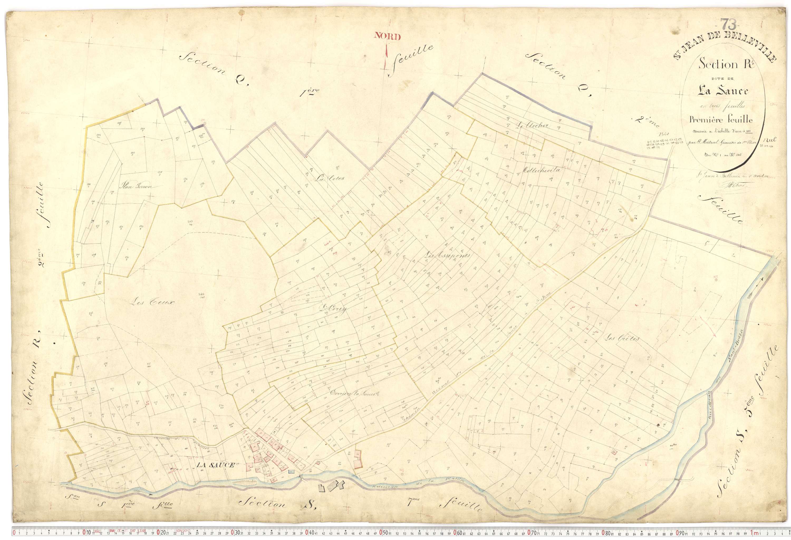 Saint-Jean-de-Belleville - Plans cadastraux du premier cadastre français.