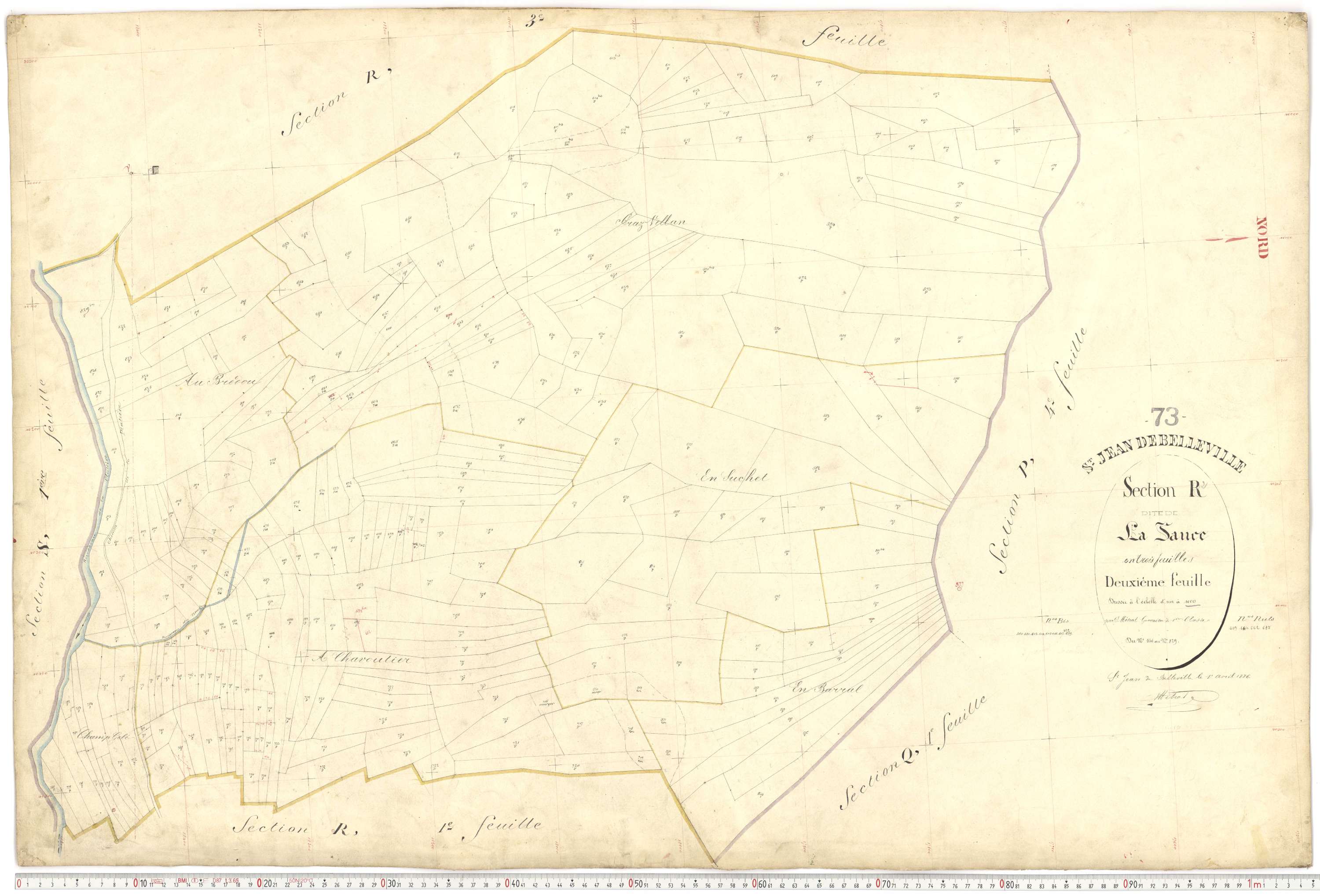 Saint-Jean-de-Belleville - Plans cadastraux du premier cadastre français.