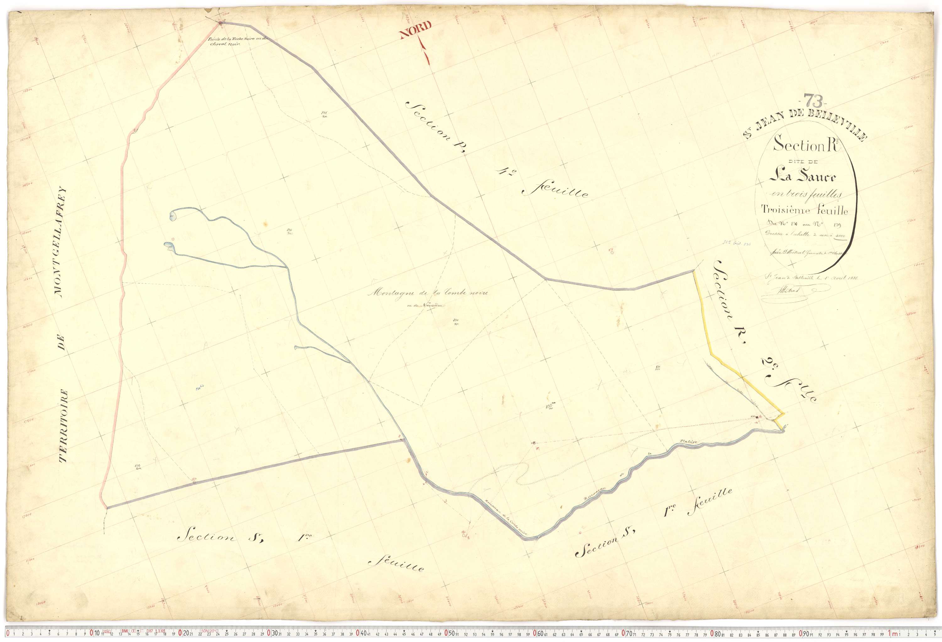 Saint-Jean-de-Belleville - Plans cadastraux du premier cadastre français.