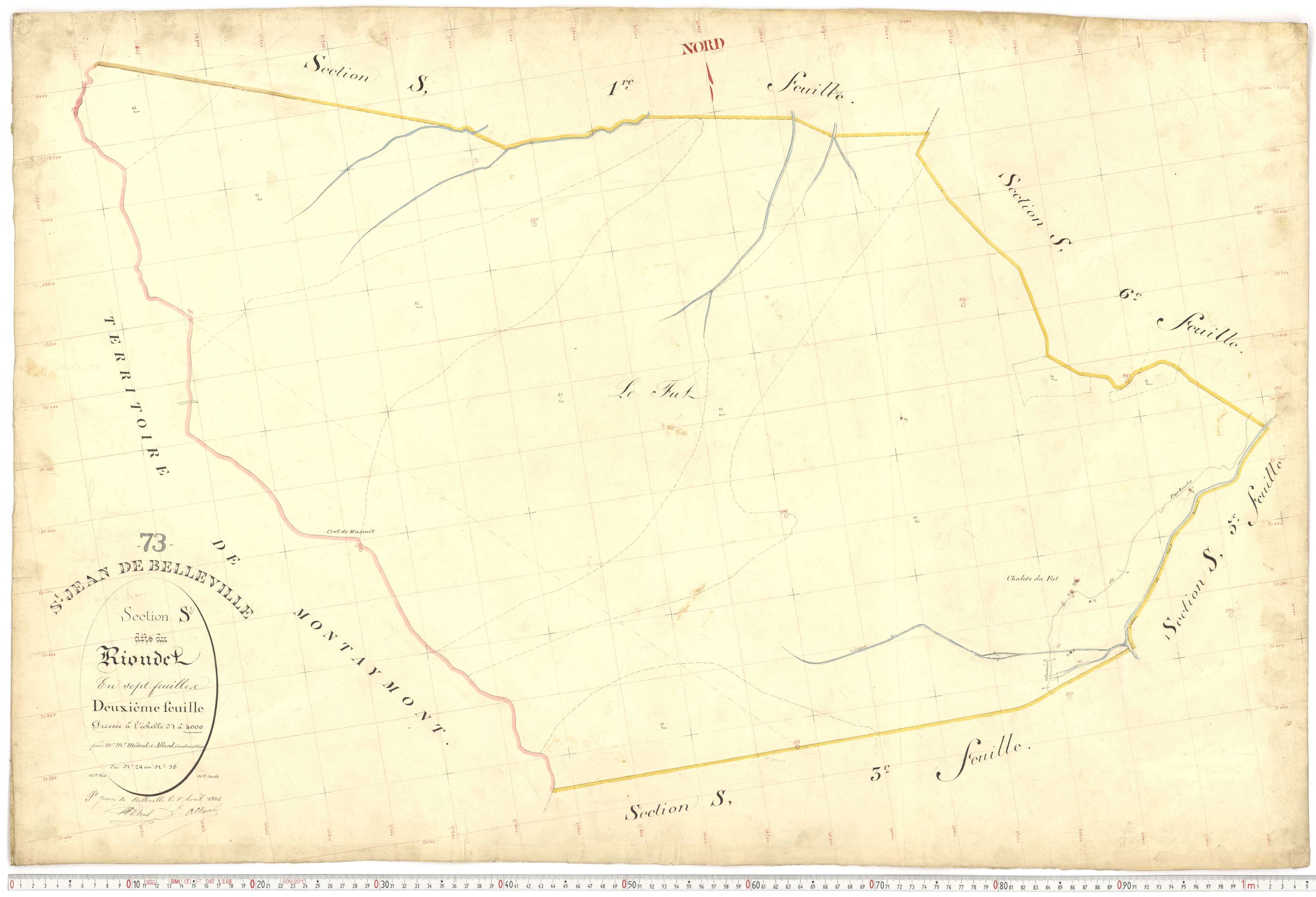 Saint-Jean-de-Belleville - Plans cadastraux du premier cadastre français.
