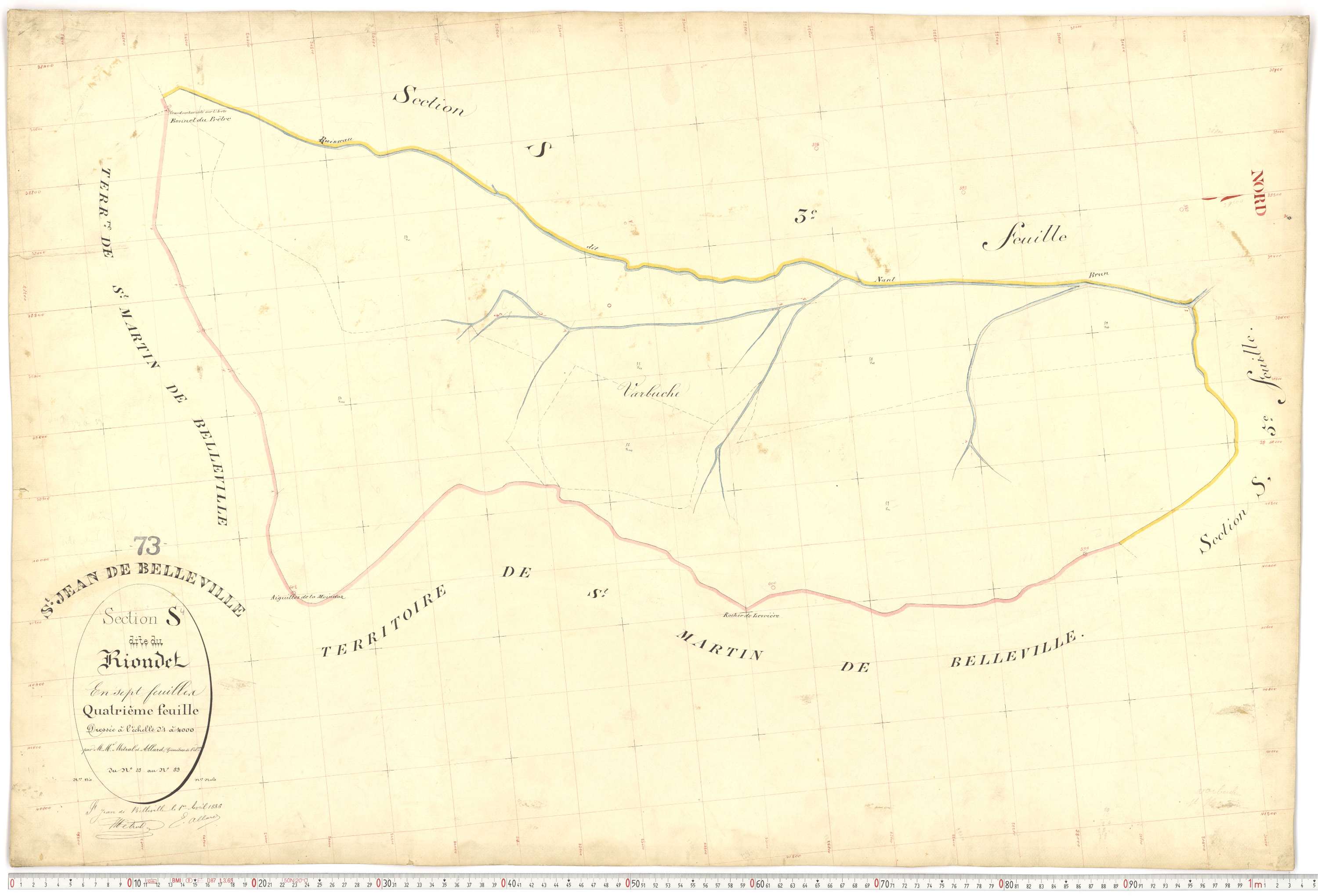 Saint-Jean-de-Belleville - Plans cadastraux du premier cadastre français.