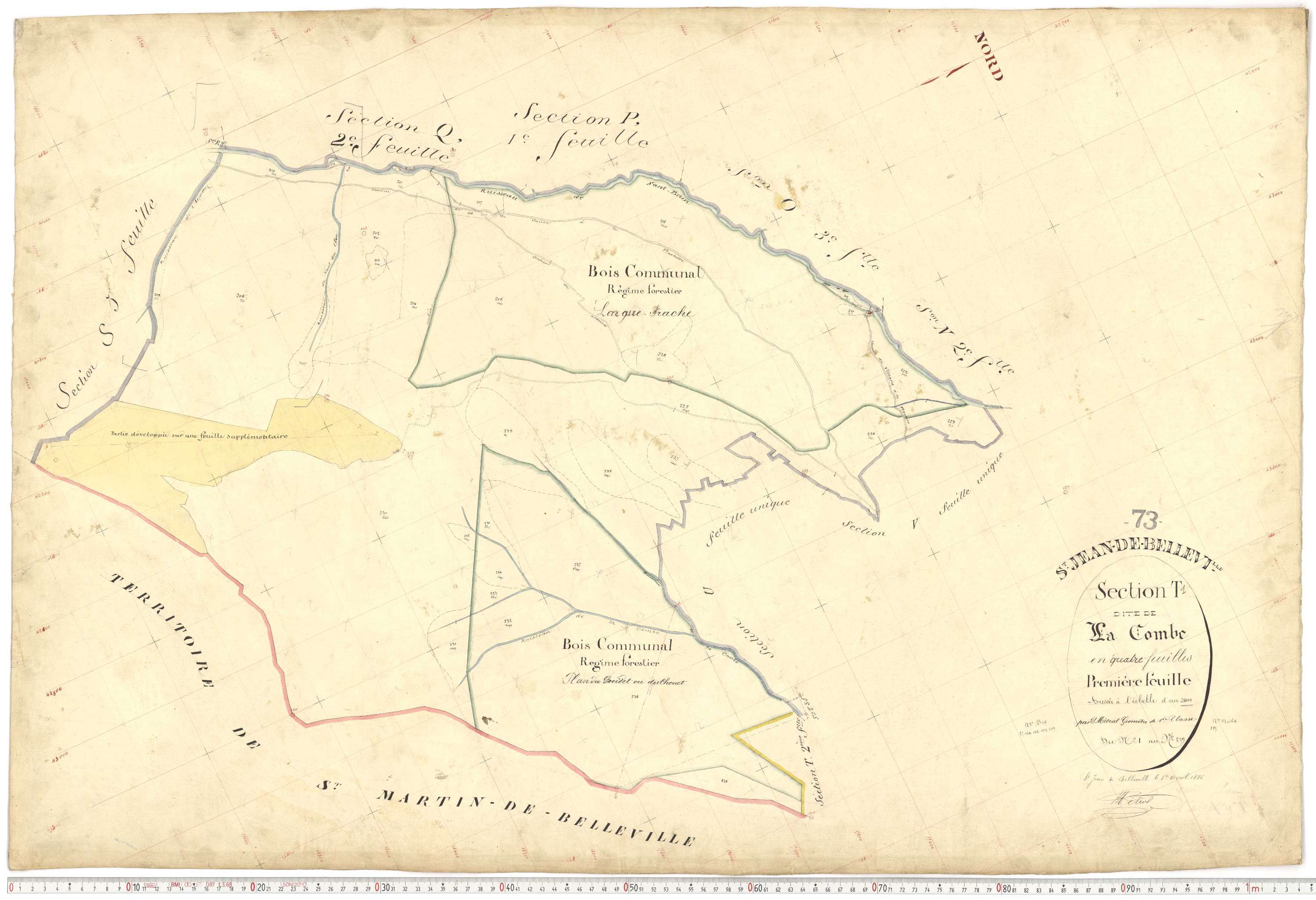 Saint-Jean-de-Belleville - Plans cadastraux du premier cadastre français.