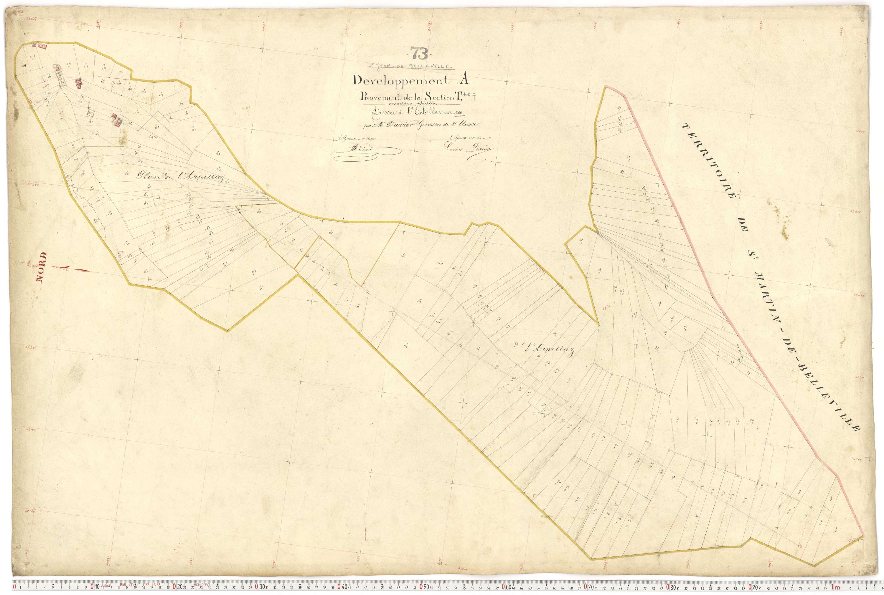 Saint-Jean-de-Belleville - Plans cadastraux du premier cadastre français.