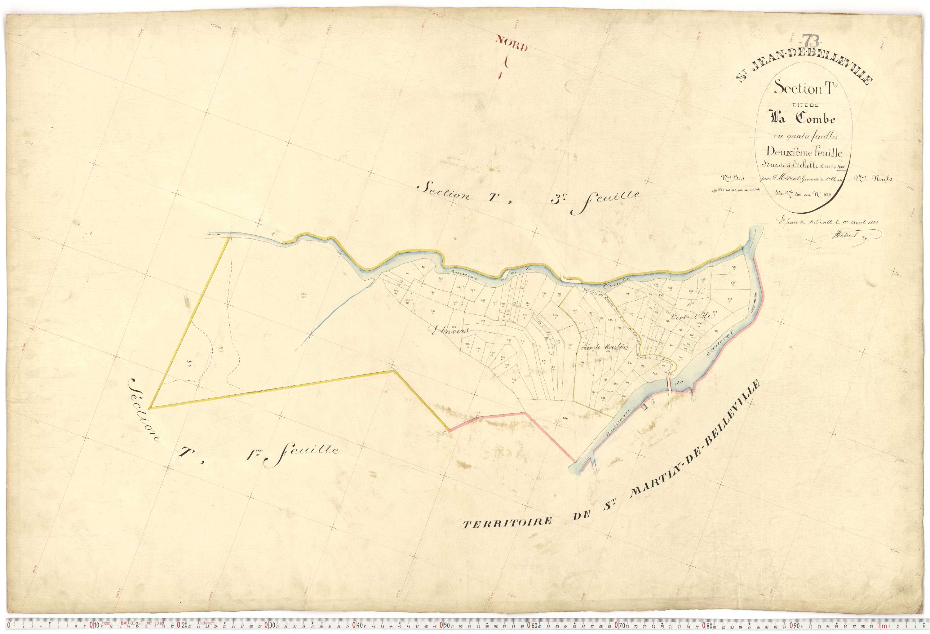 Saint-Jean-de-Belleville - Plans cadastraux du premier cadastre français.