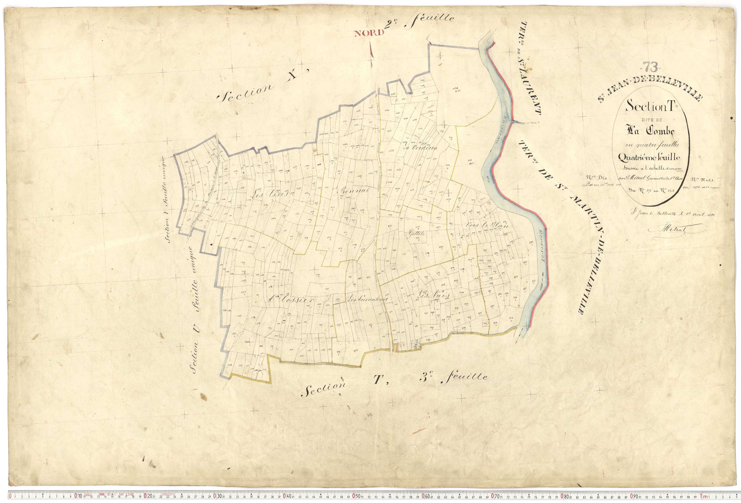 Saint-Jean-de-Belleville - Plans cadastraux du premier cadastre français.