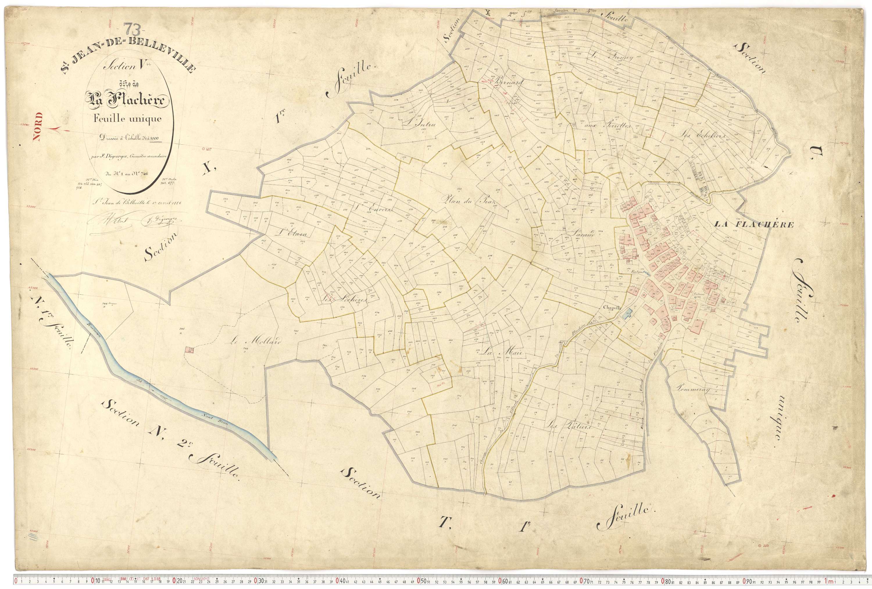 Saint-Jean-de-Belleville - Plans cadastraux du premier cadastre français.