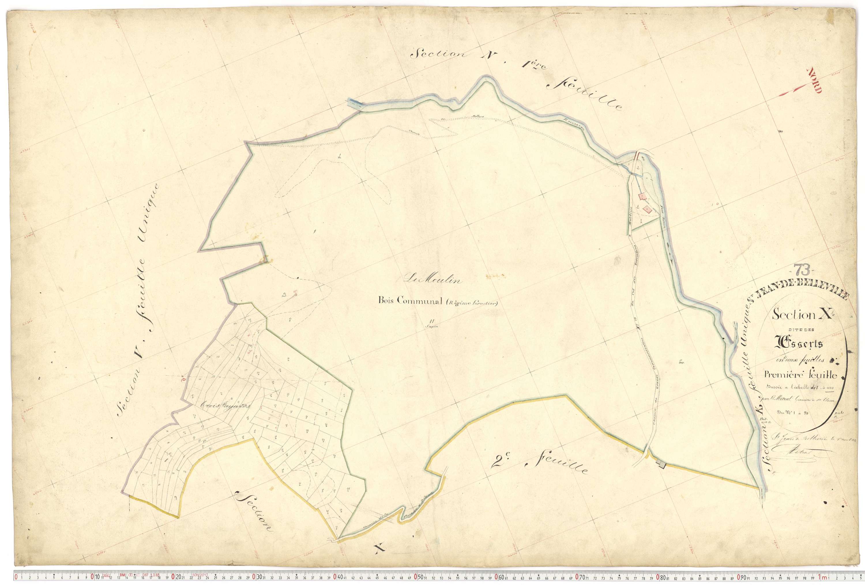 Saint-Jean-de-Belleville - Plans cadastraux du premier cadastre français.