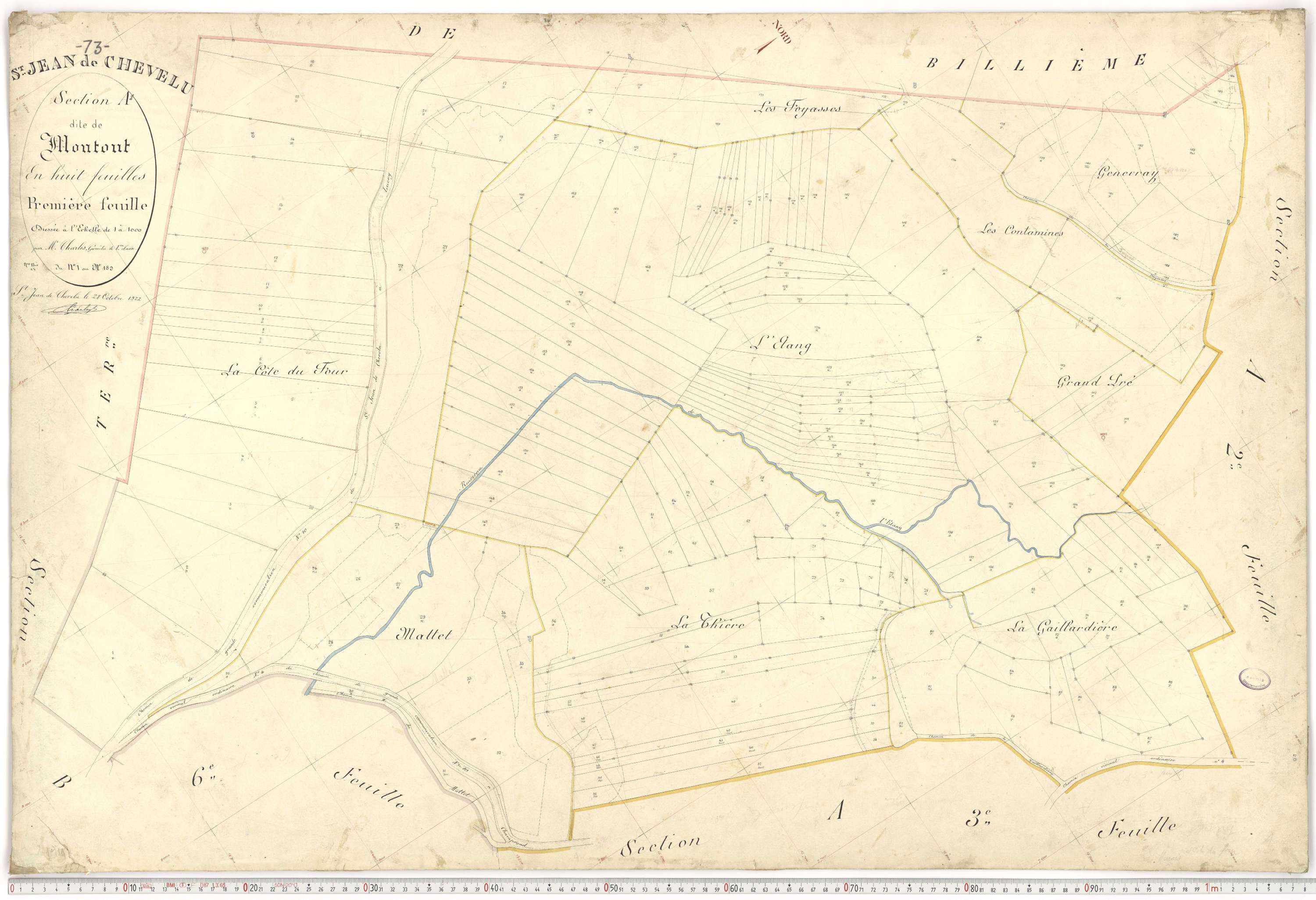 Saint-Jean-de-Chevelu - Plans cadastraux du premier cadastre français.