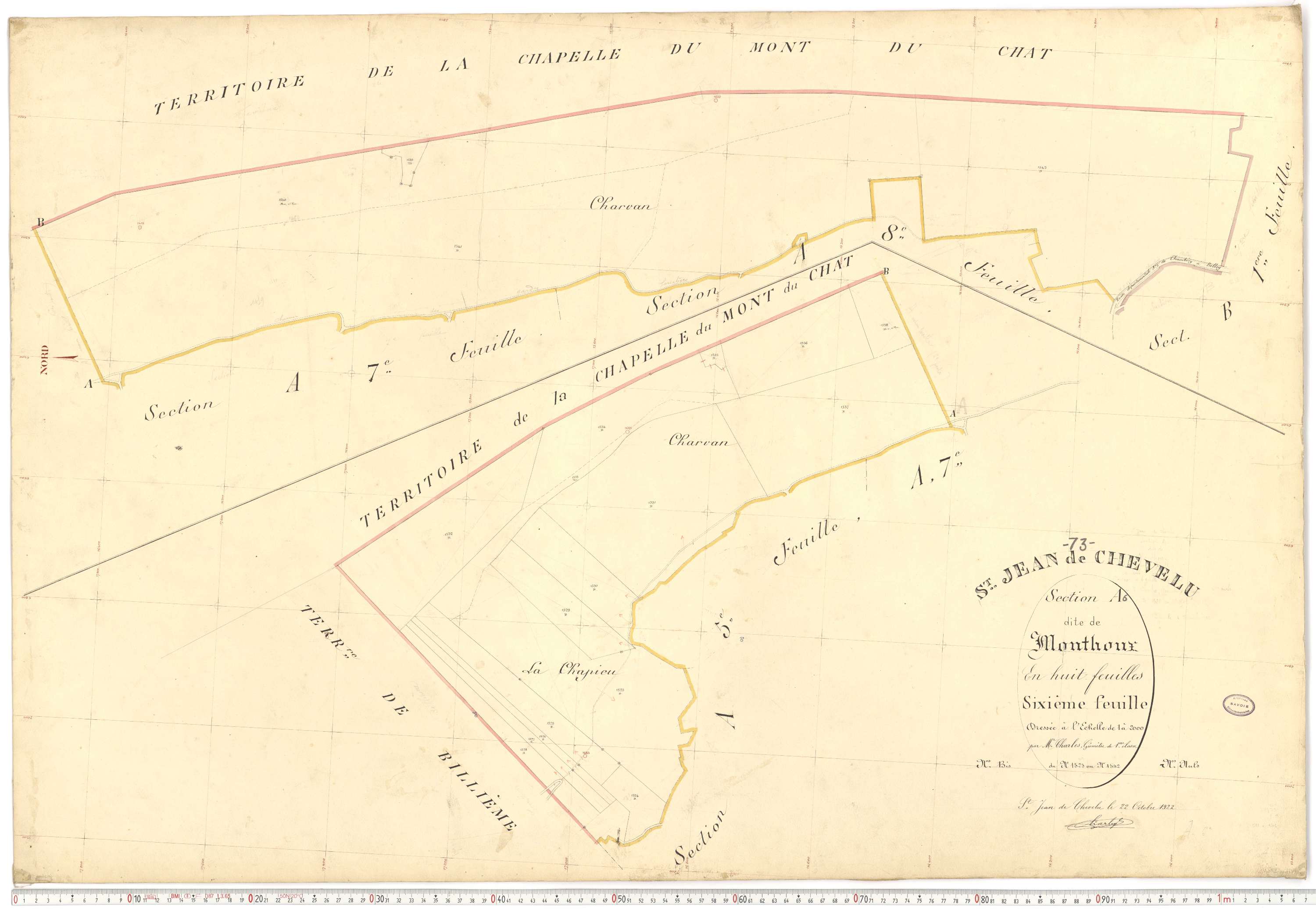 Saint-Jean-de-Chevelu - Plans cadastraux du premier cadastre français.