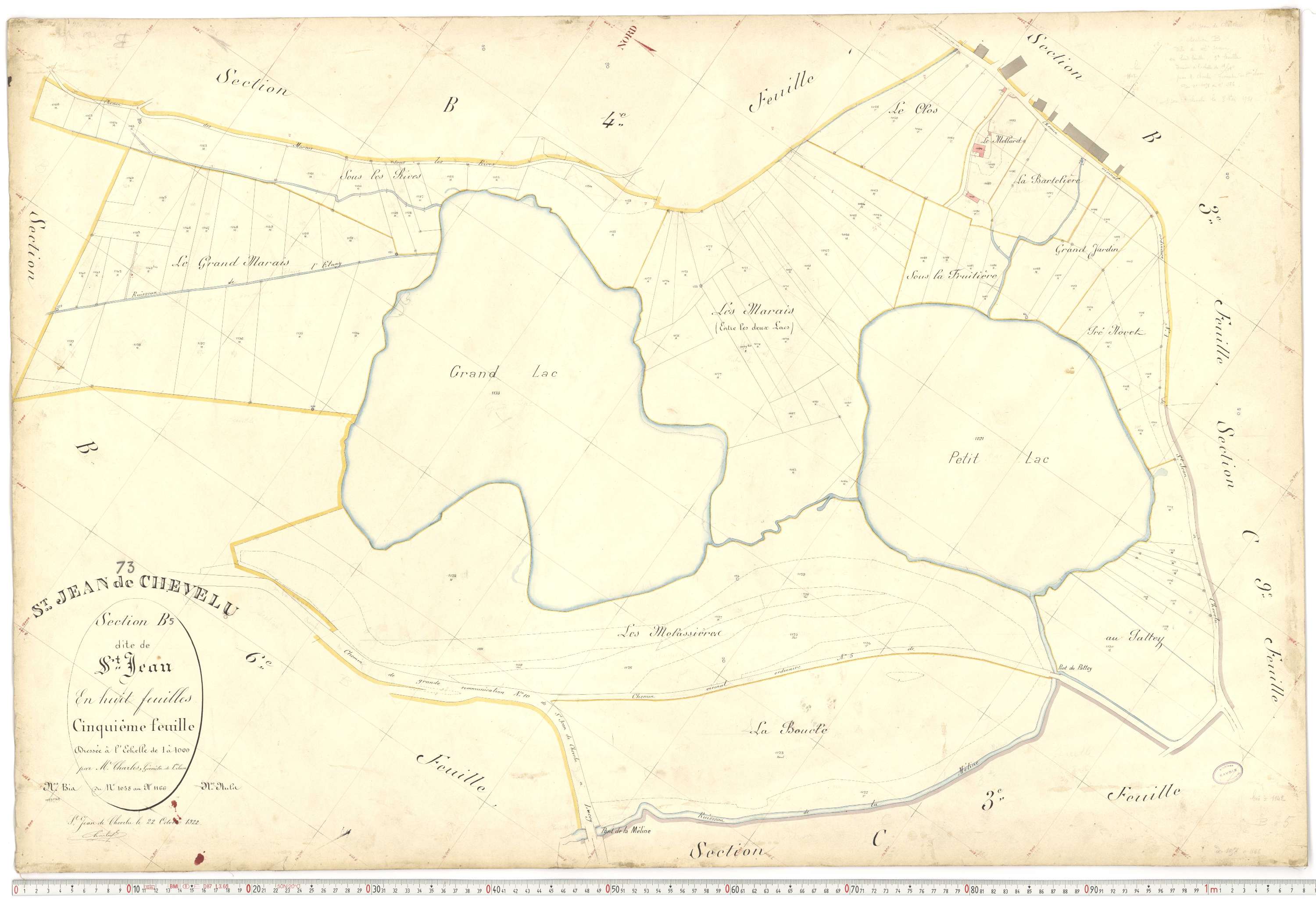 Saint-Jean-de-Chevelu - Plans cadastraux du premier cadastre français.