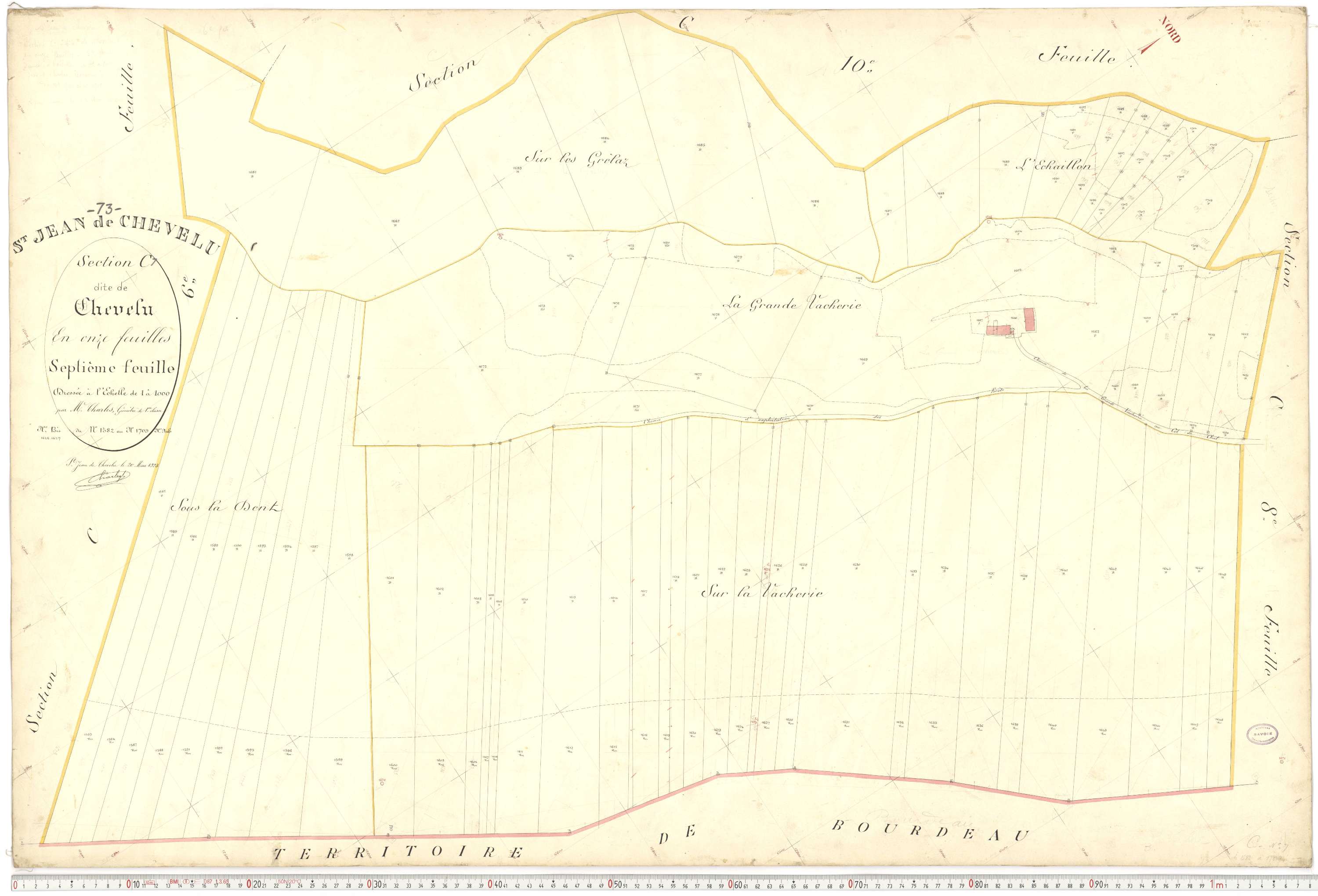 Saint-Jean-de-Chevelu - Plans cadastraux du premier cadastre français.