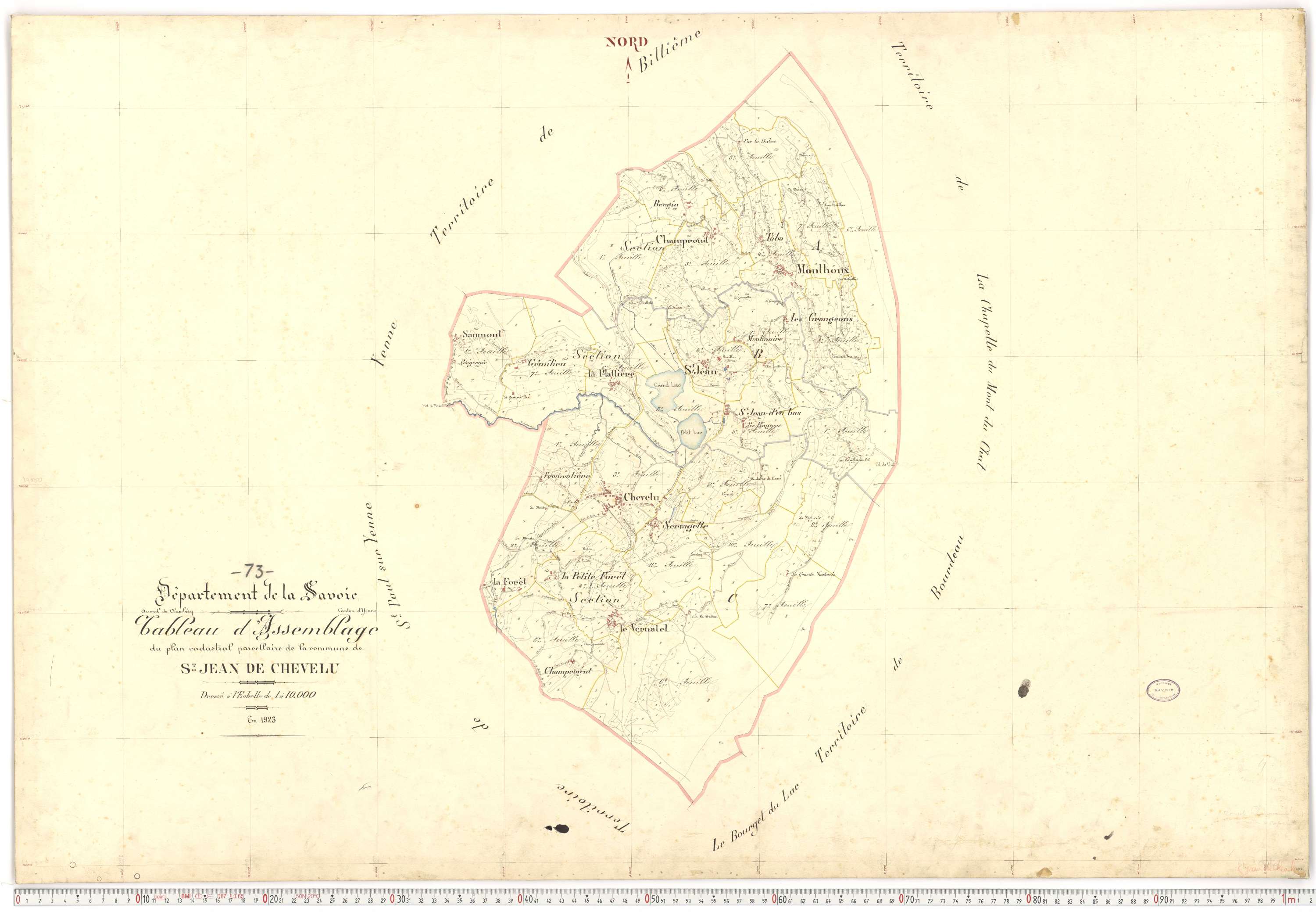 Saint-Jean-de-Chevelu - Plans cadastraux du premier cadastre français.