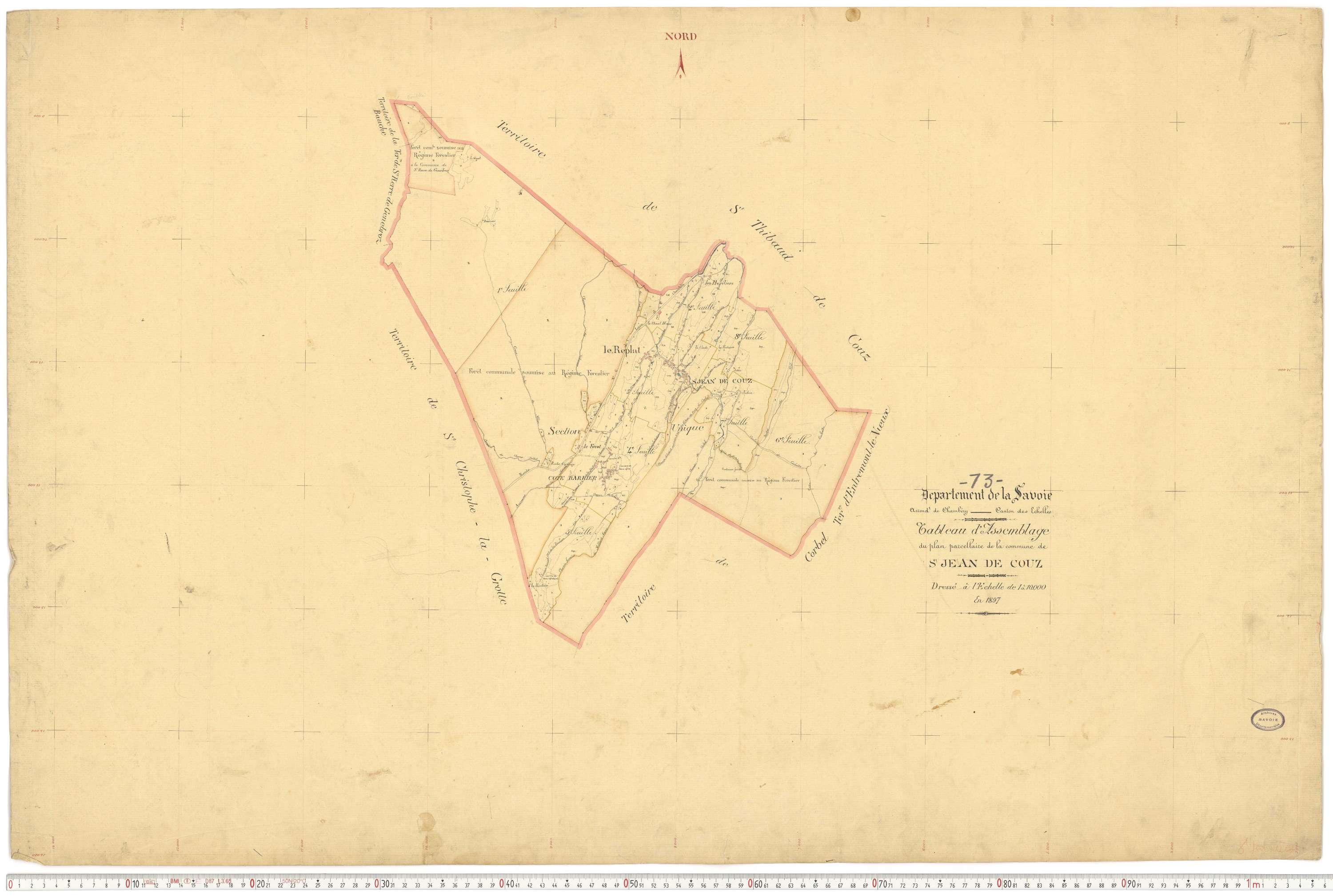 Saint-Jean-de-Couz - Plans cadastraux du premier cadastre français.