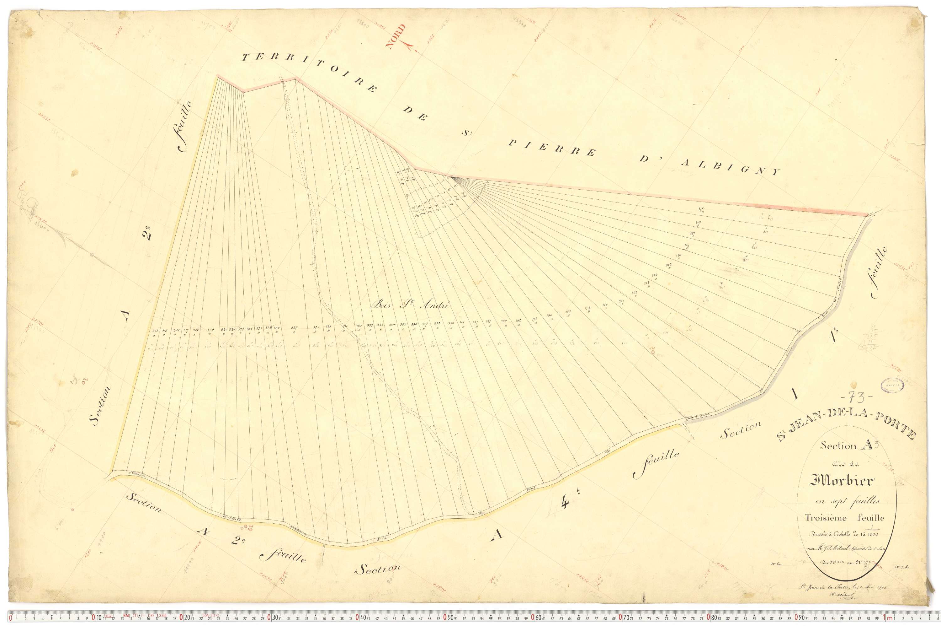 Saint-Jean-de-la-Porte - Cadastre français (1892).