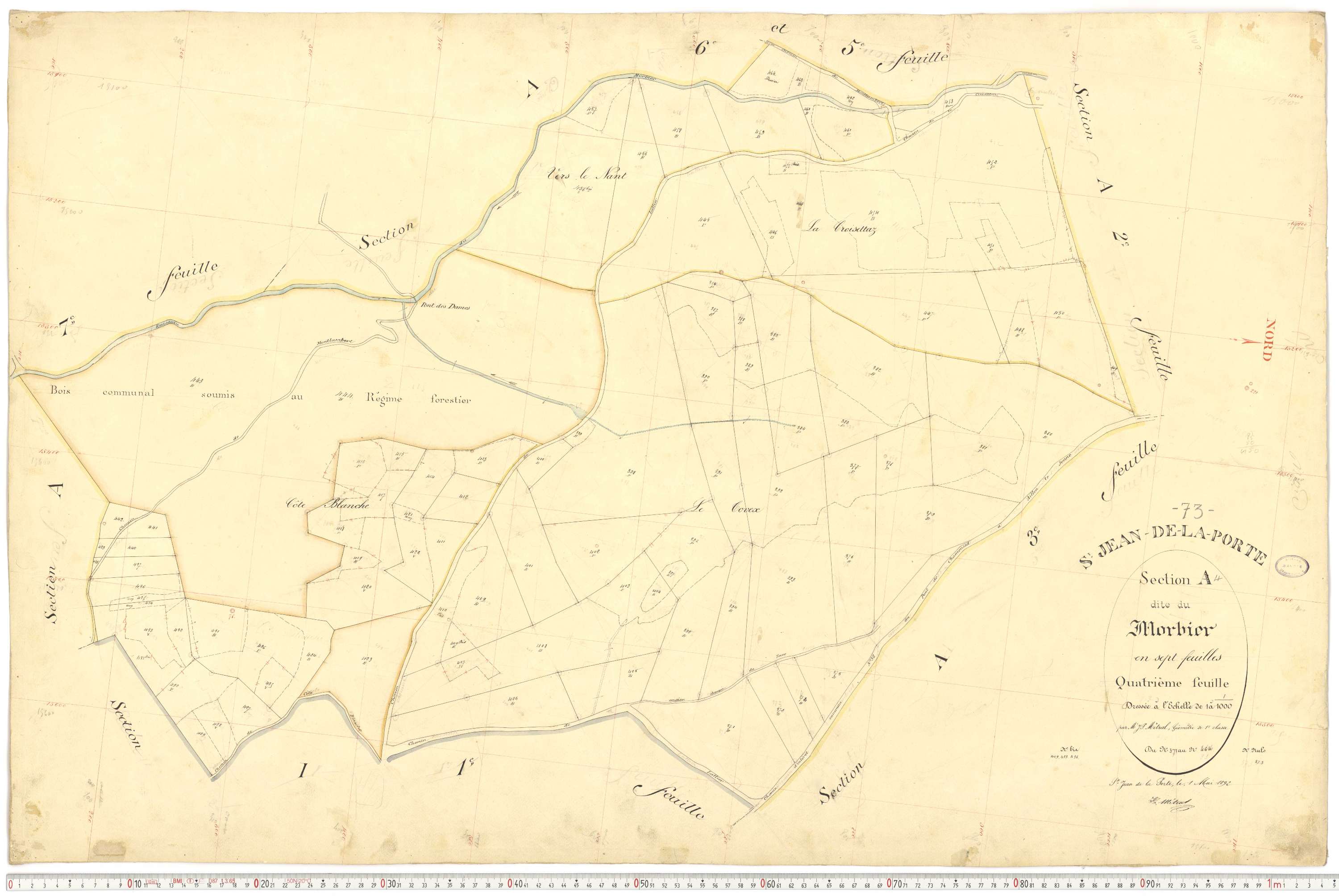 Saint-Jean-de-la-Porte - Cadastre français (1892).