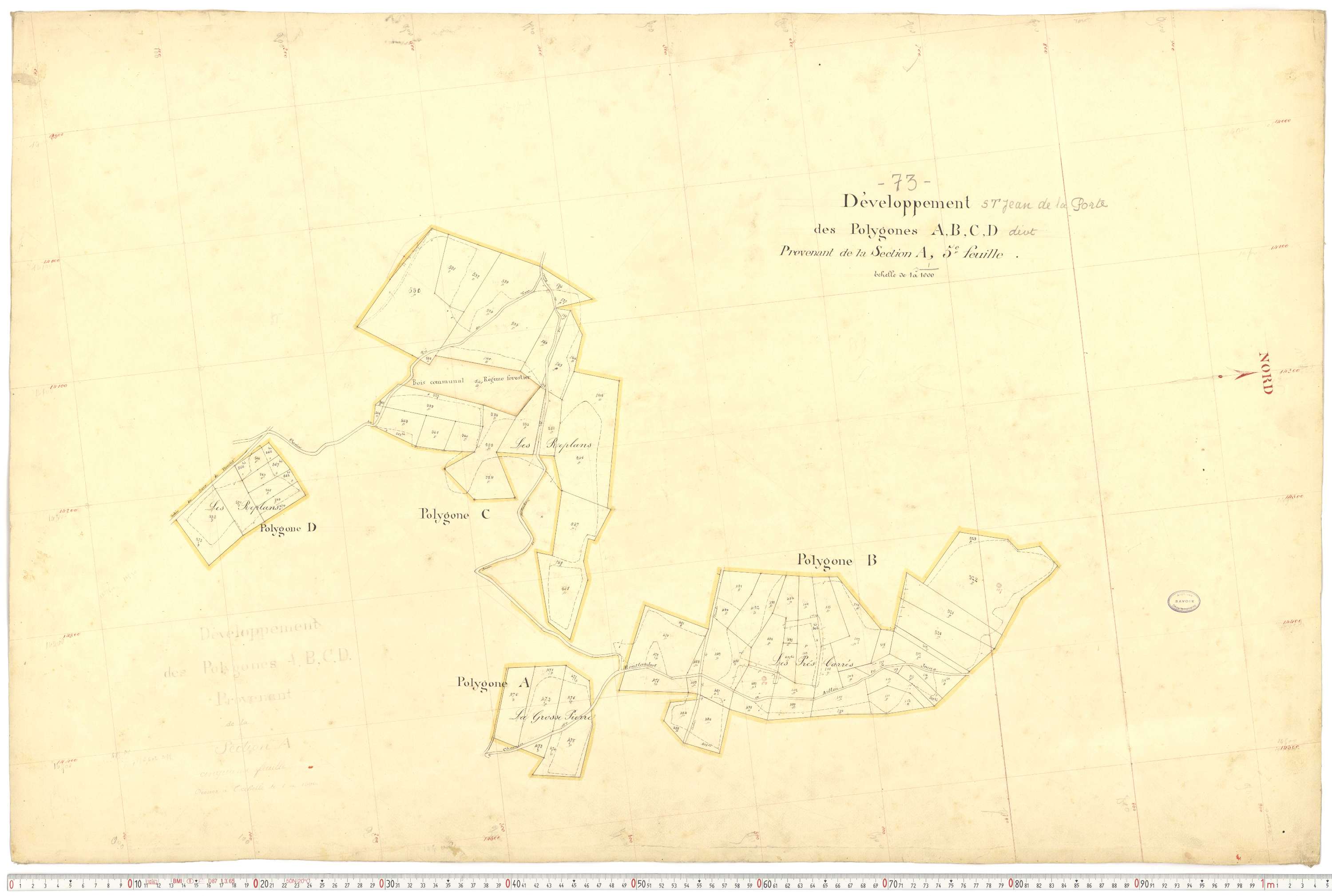 Saint-Jean-de-la-Porte - Cadastre français (1892).