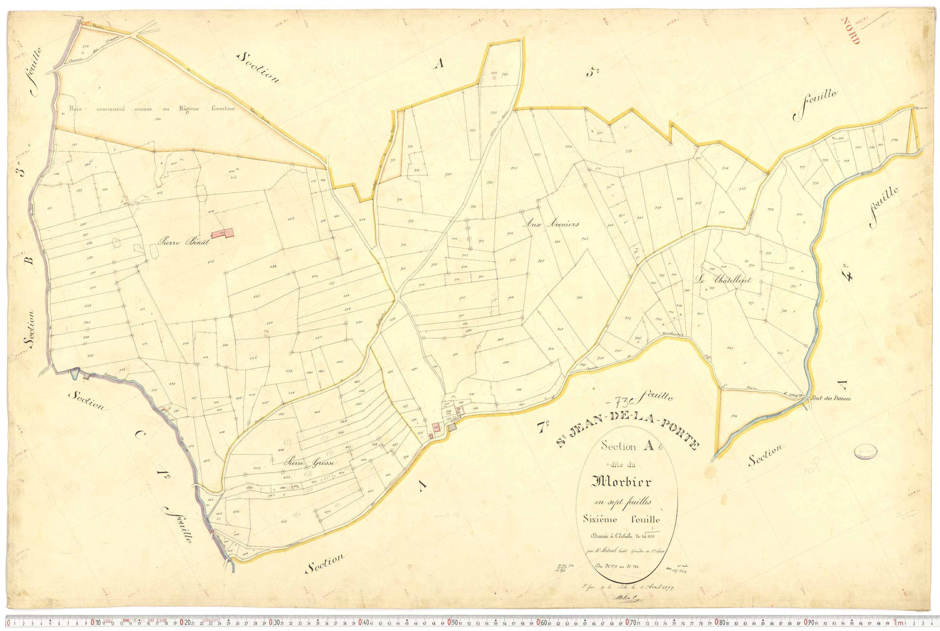 Saint-Jean-de-la-Porte - Cadastre français (1892).