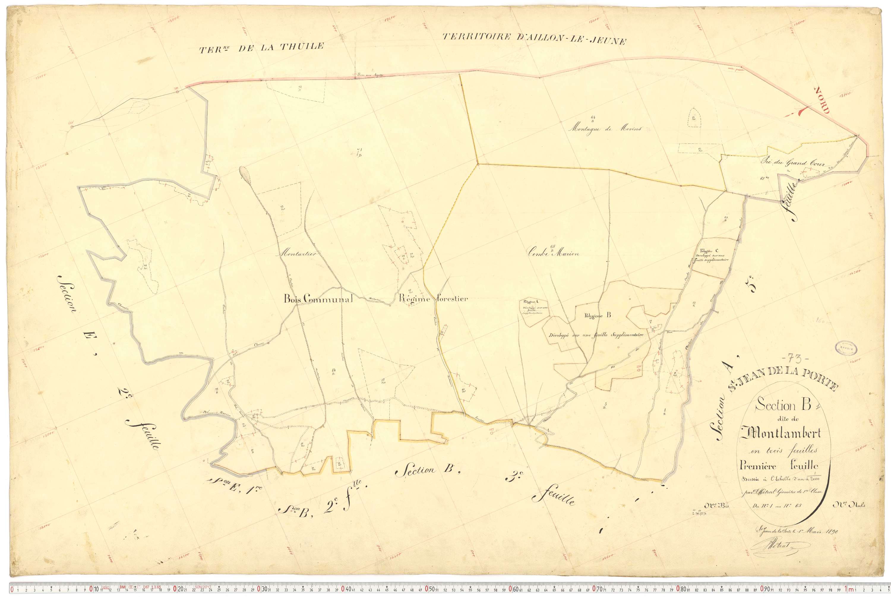 Saint-Jean-de-la-Porte - Cadastre français (1892).