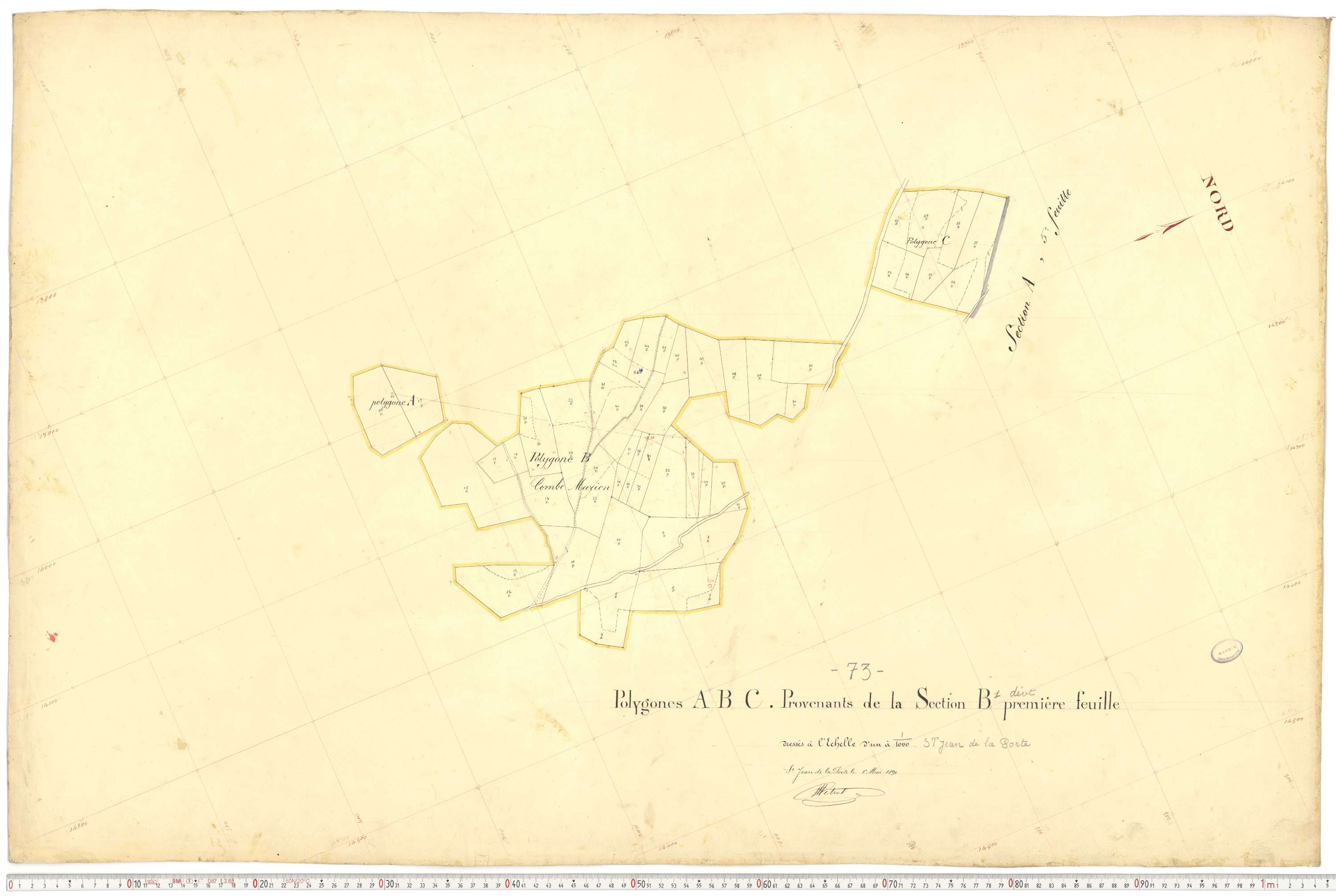 Saint-Jean-de-la-Porte - Cadastre français (1892).
