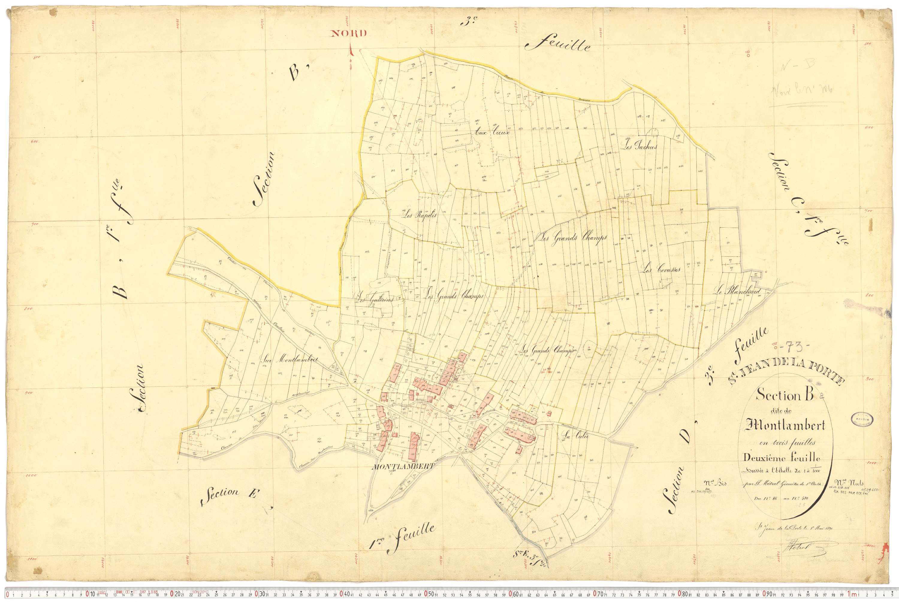Saint-Jean-de-la-Porte - Cadastre français (1892).